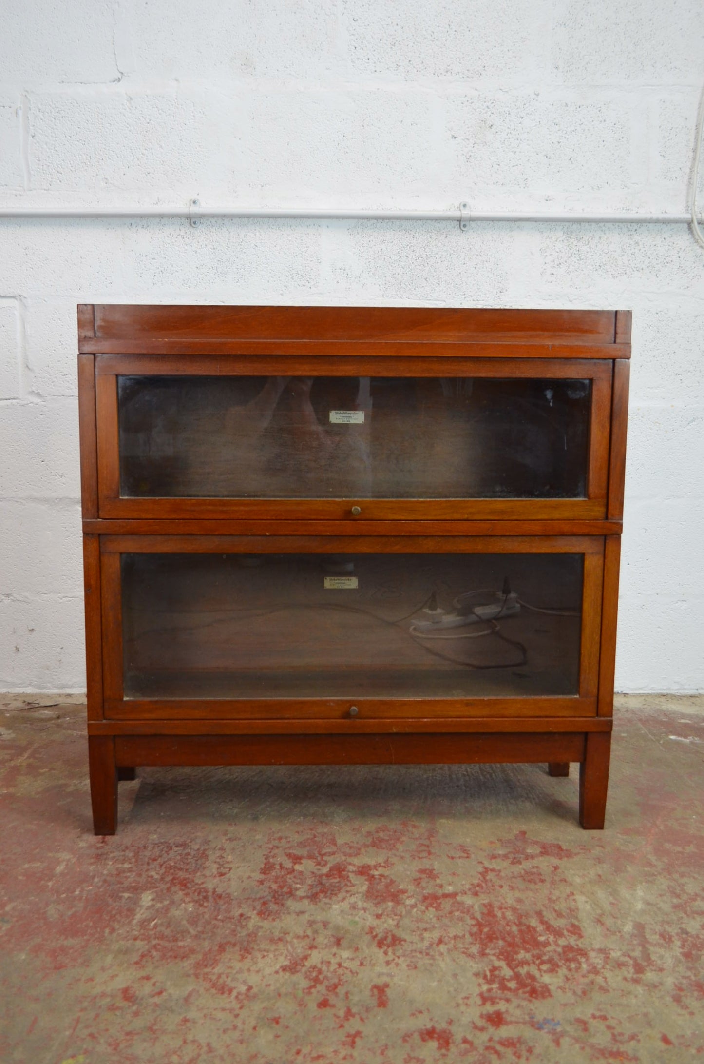 Antique Globe Wernicke Bookcase Two Shelves