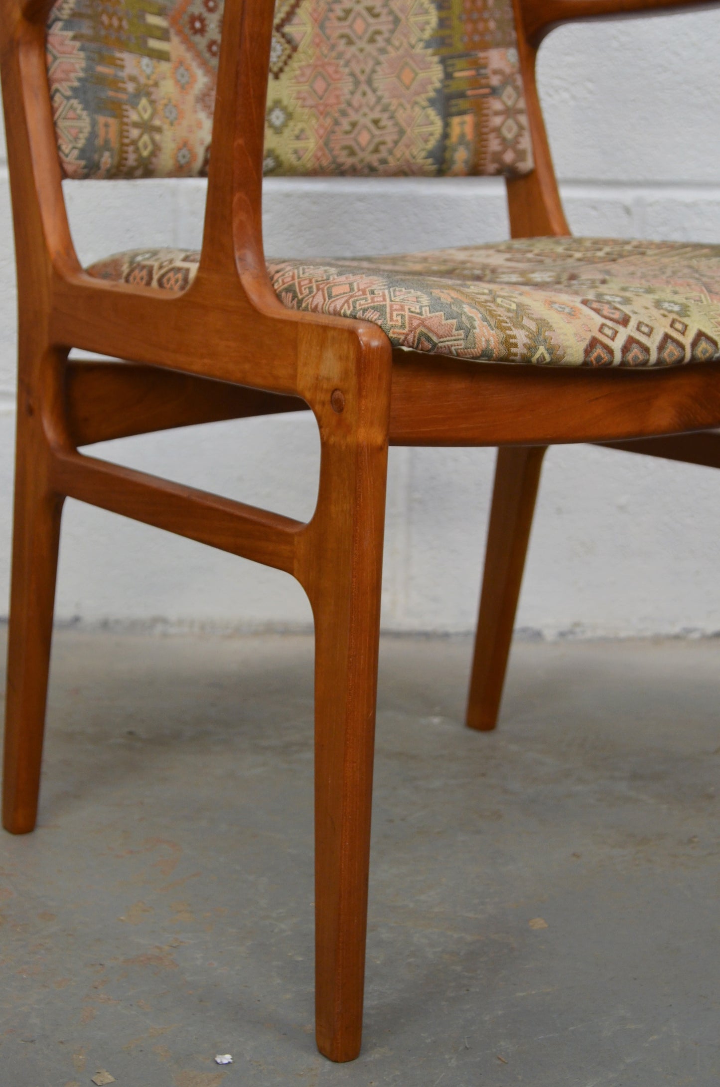 Set Of Six Danish D-Scan Dining Chairs