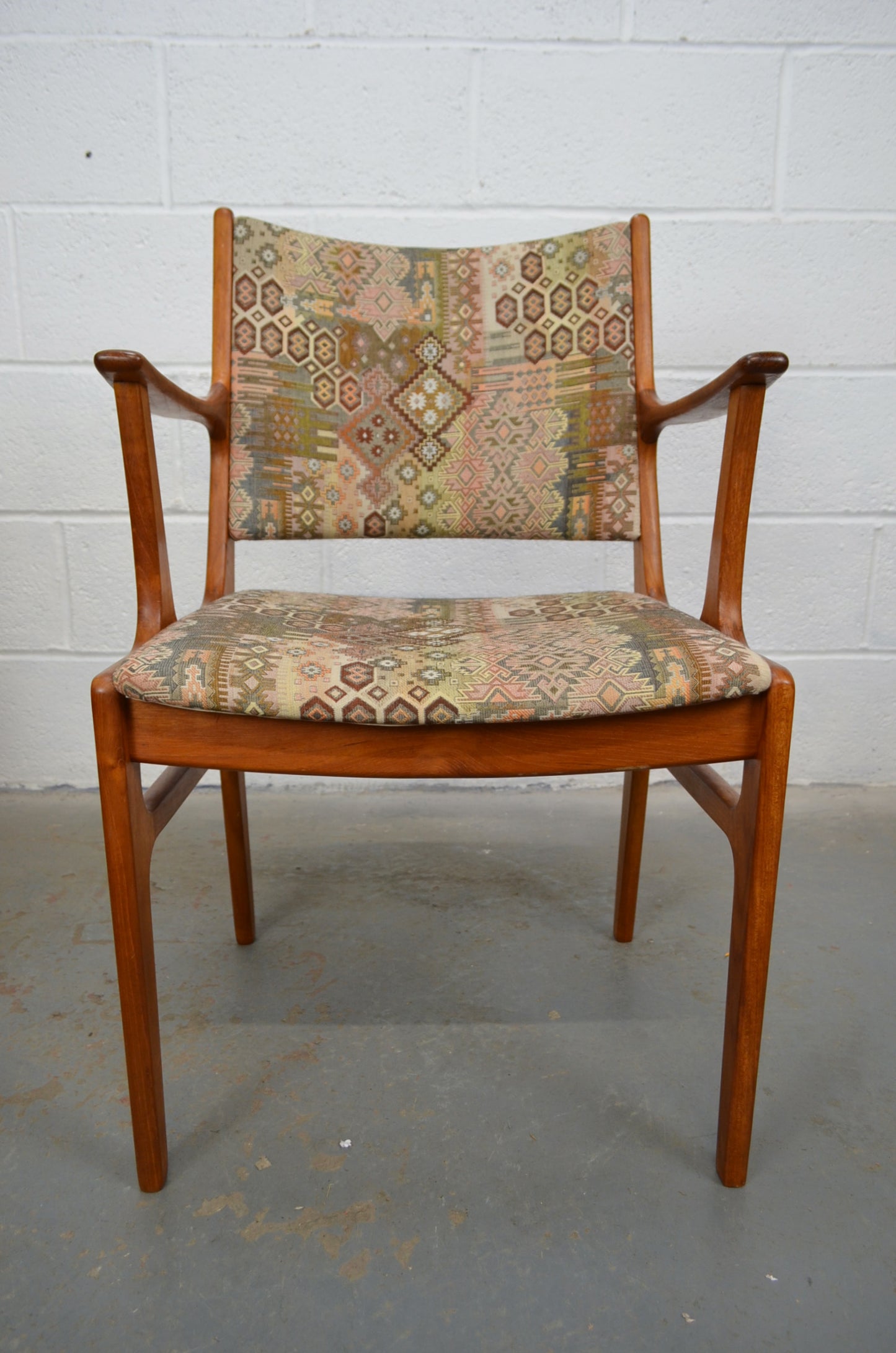 Set Of Six Danish D-Scan Dining Chairs