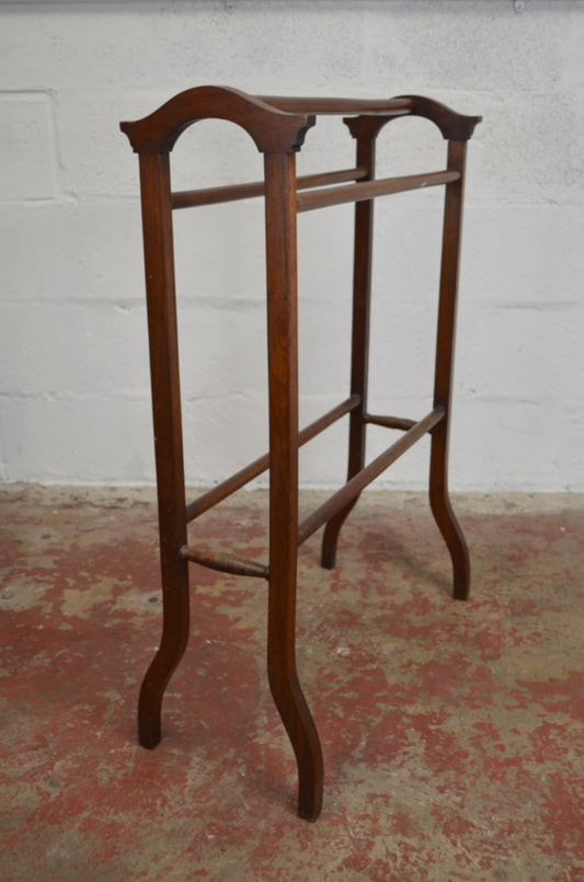 Antique Mahogany Towel Rail / Clothes Horse