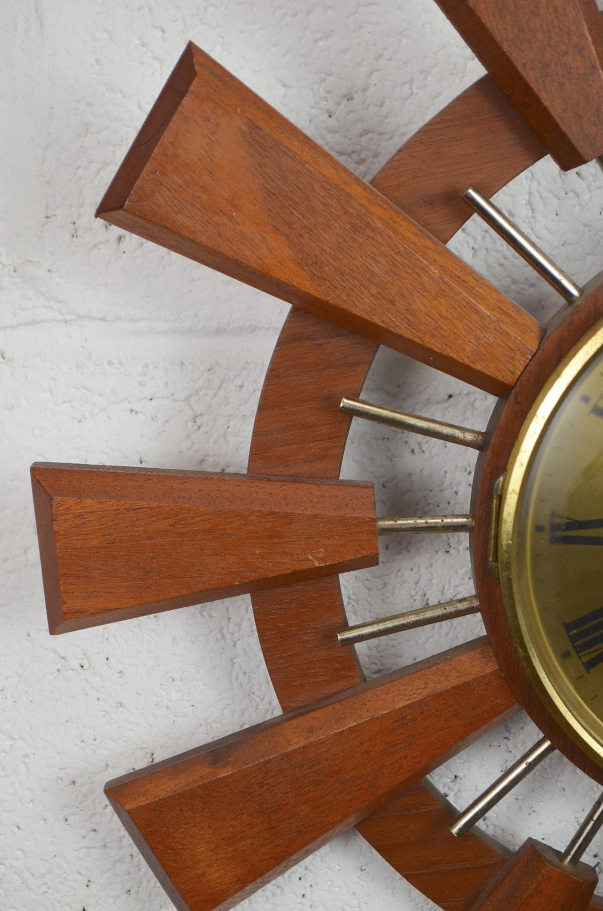 Vintage EURASTYLE Sunburst Wall Clock