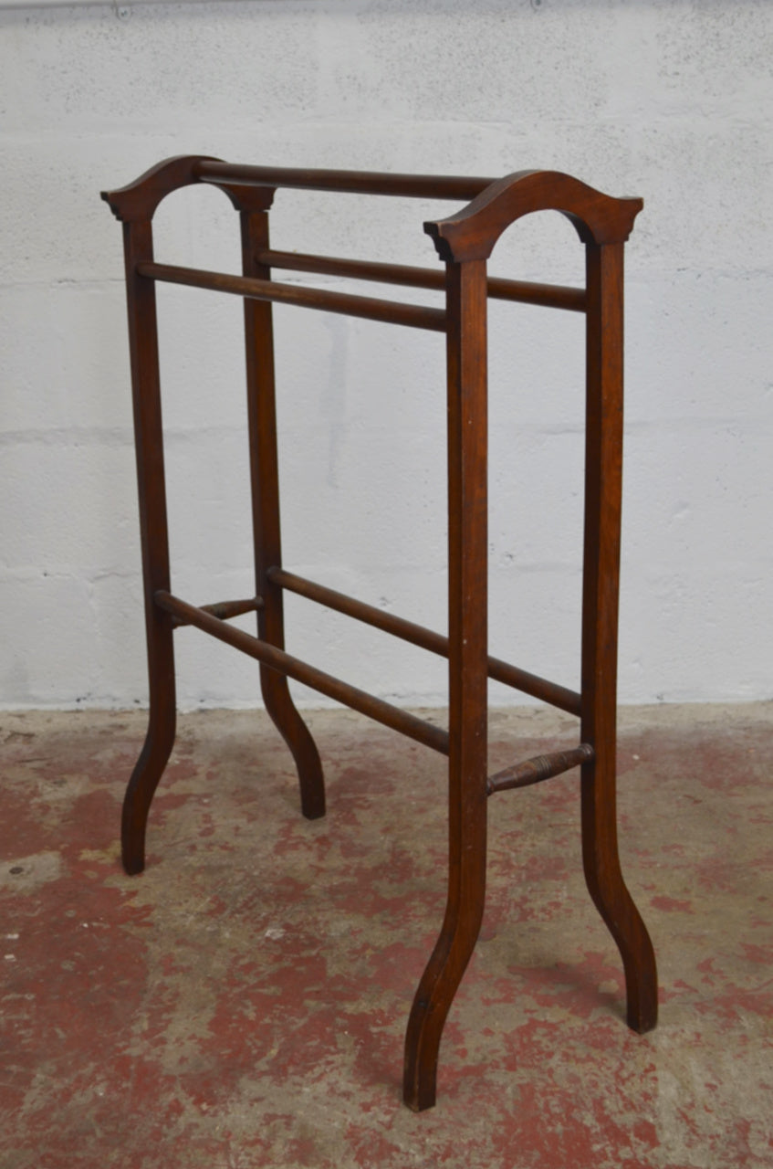 Antique Mahogany Towel Rail / Clothes Horse