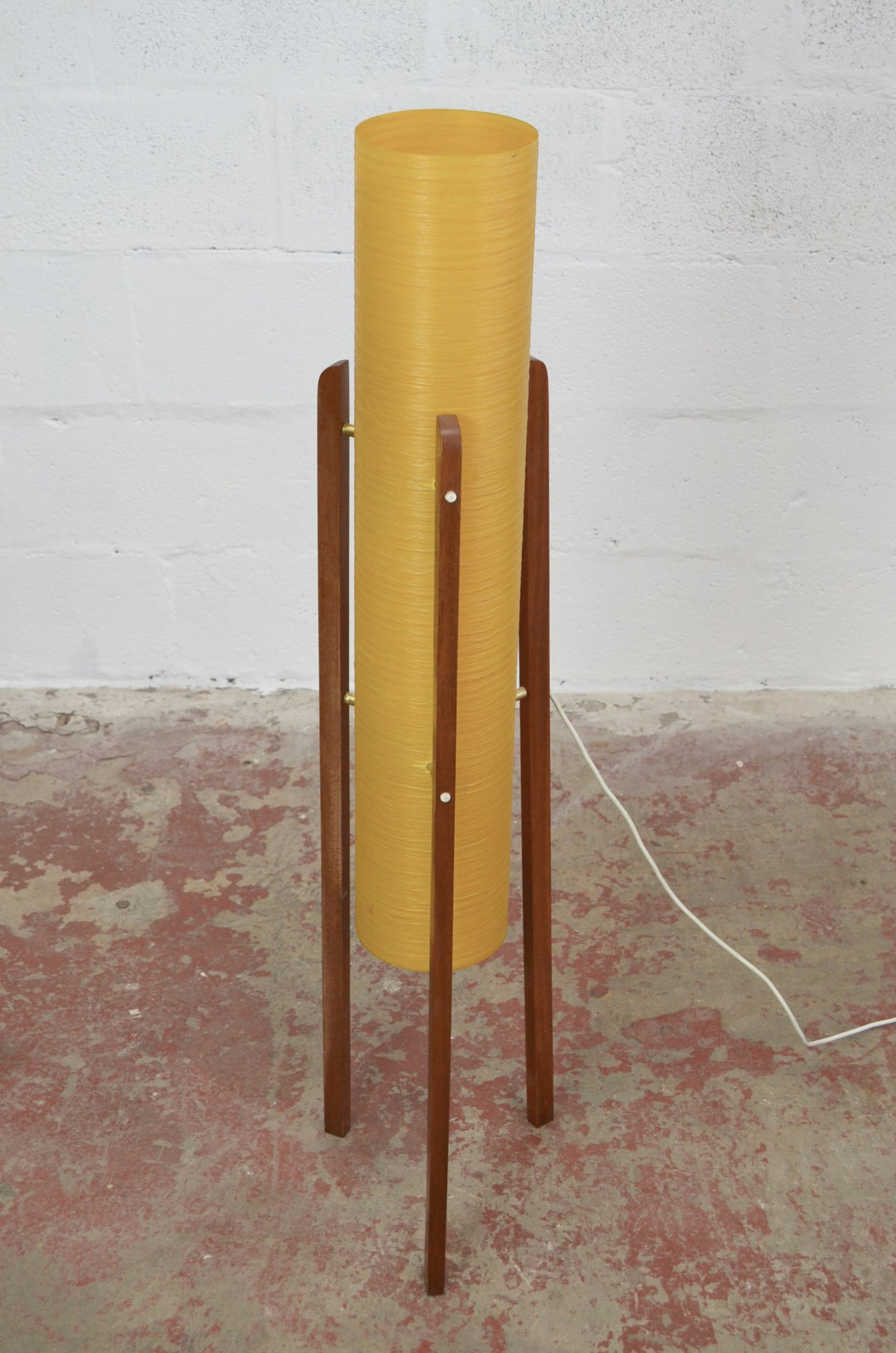 A Real Vintage Mid 20th Century 'Rocket' Tripod Floor Lamp