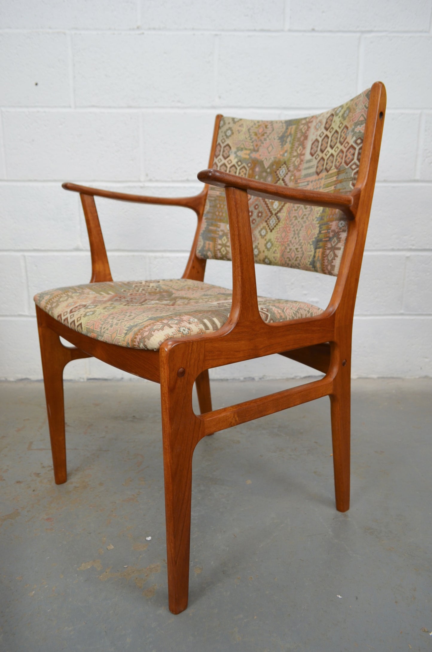 Set Of Six Danish D-Scan Dining Chairs