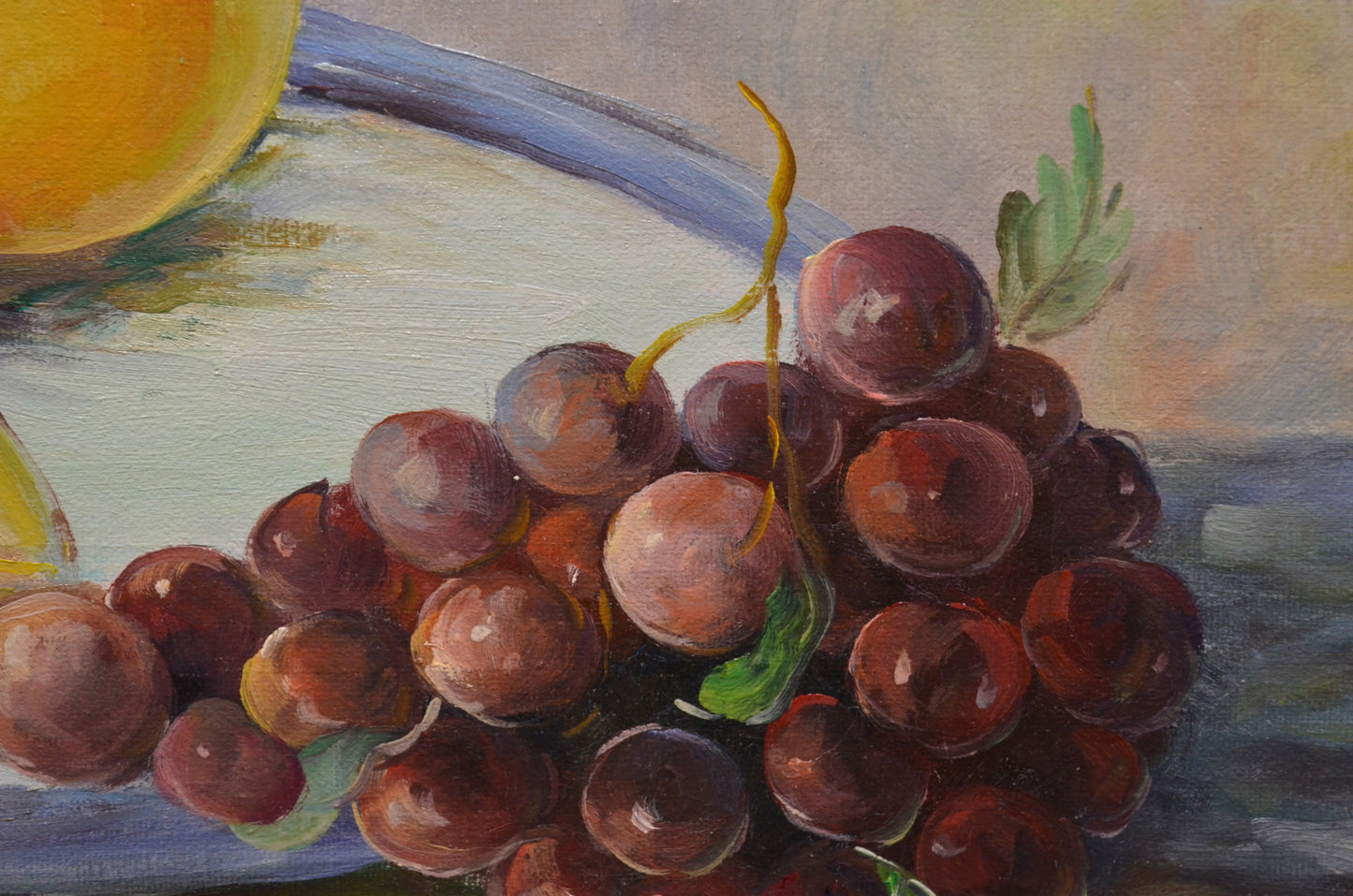 Vintage Still Life Oil On Canvas - P.Kelland