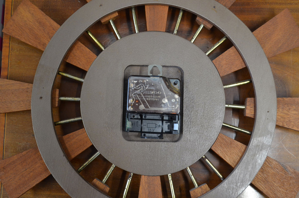 Vintage EURASTYLE Sunburst Wall Clock