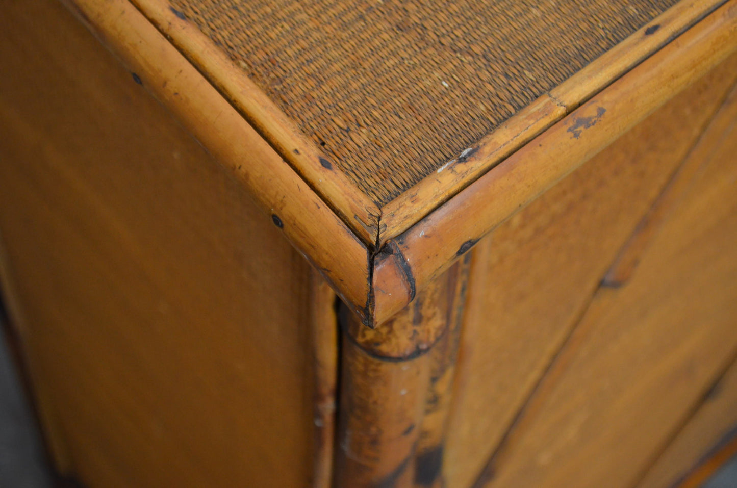 Antique Aesthetic Movement Bamboo Cupboard