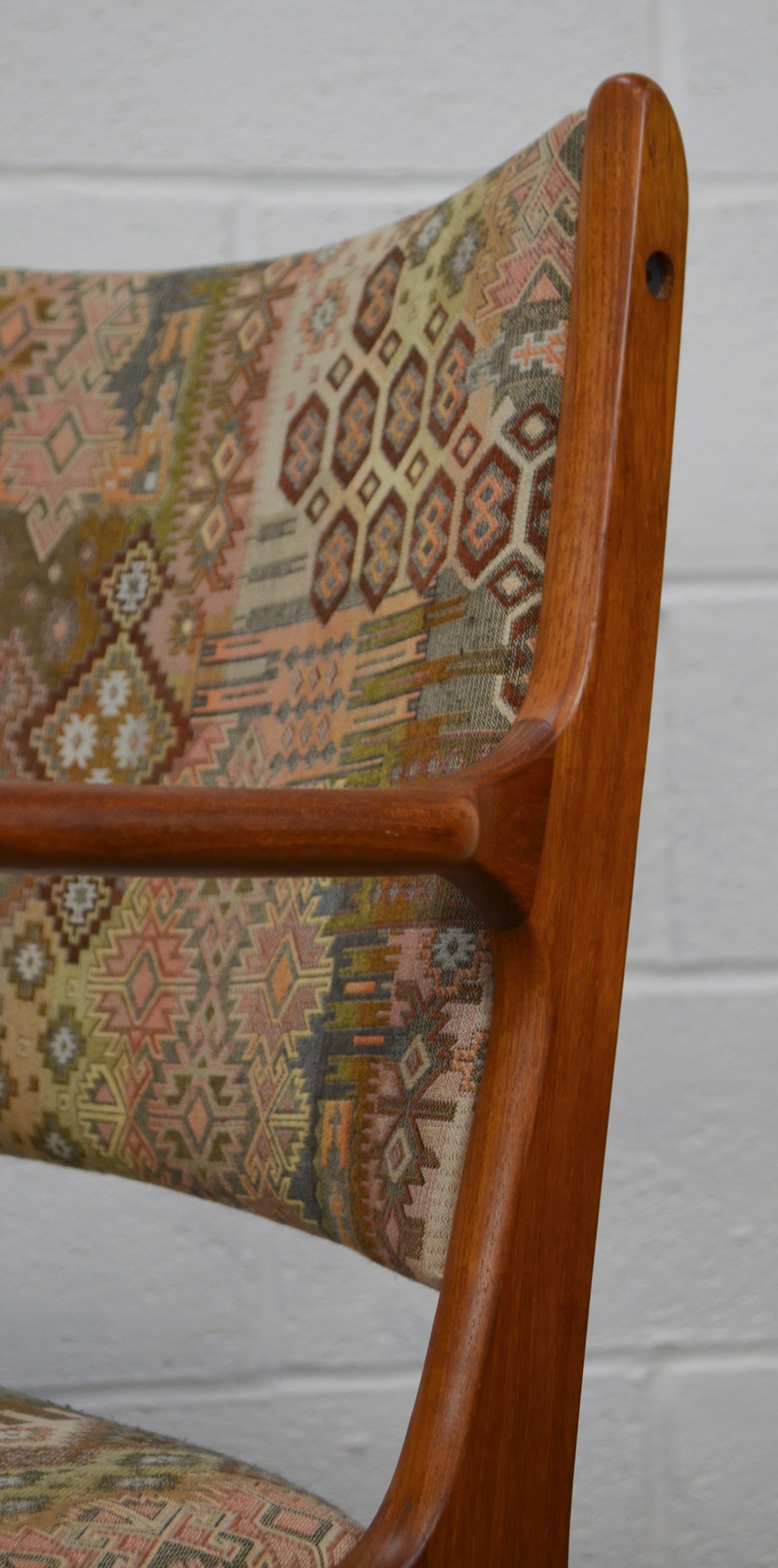 Set Of Six Danish D-Scan Dining Chairs