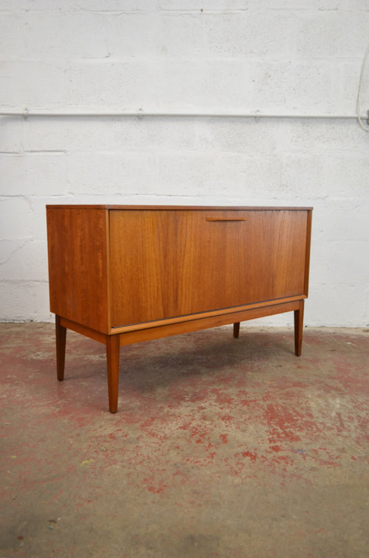 Large Vintage Vinyl Record Cabinet - Teak