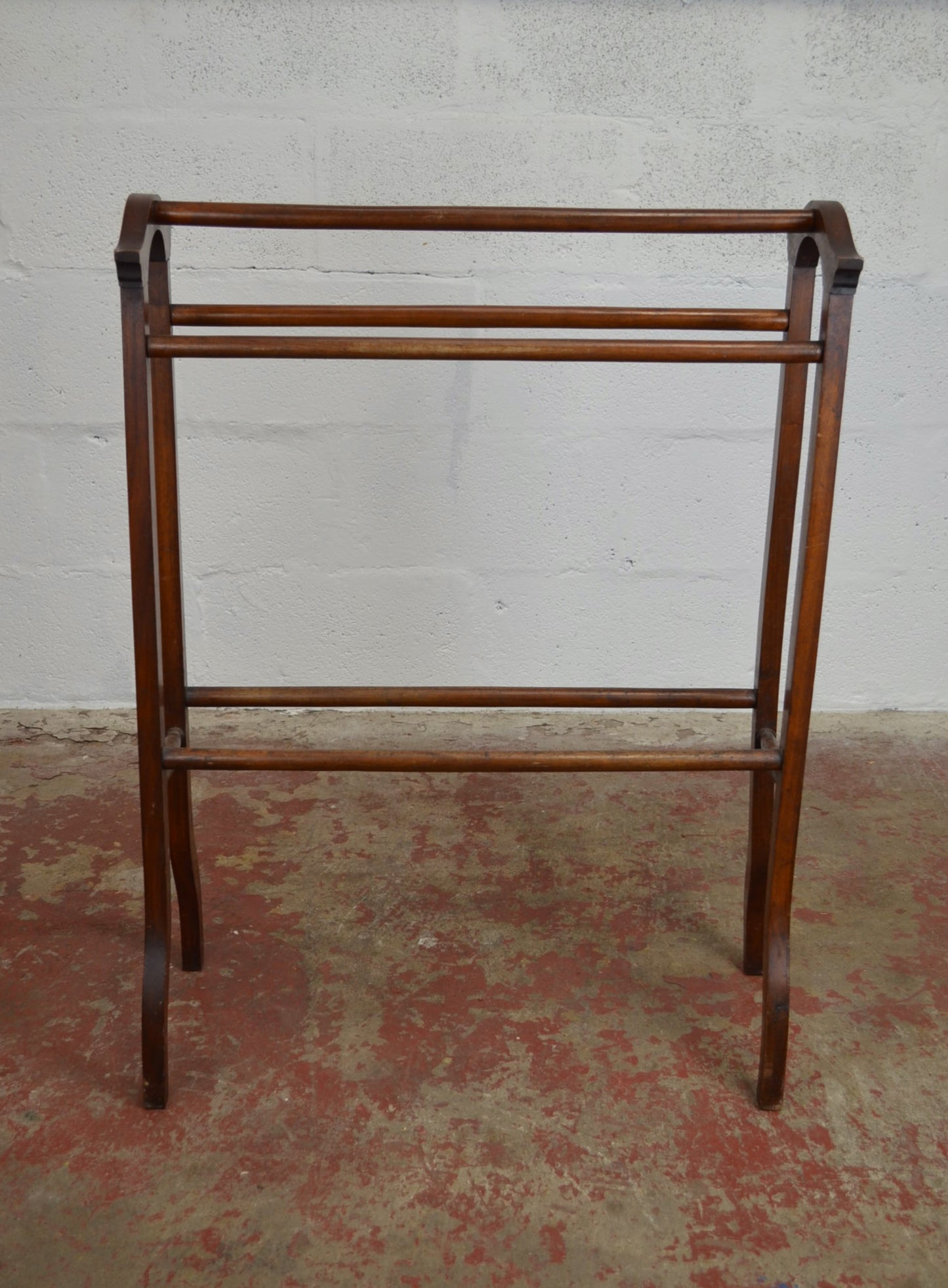 Antique Mahogany Towel Rail / Clothes Horse