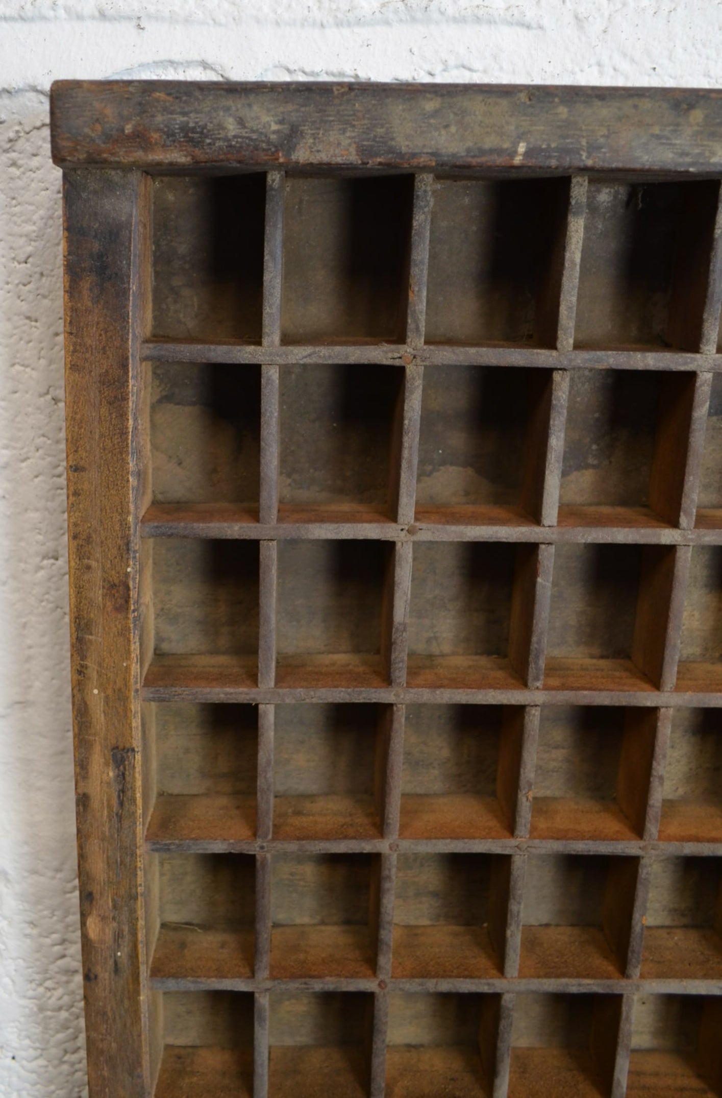 Vintage Wooden Printers Drawer/Display Shelf
