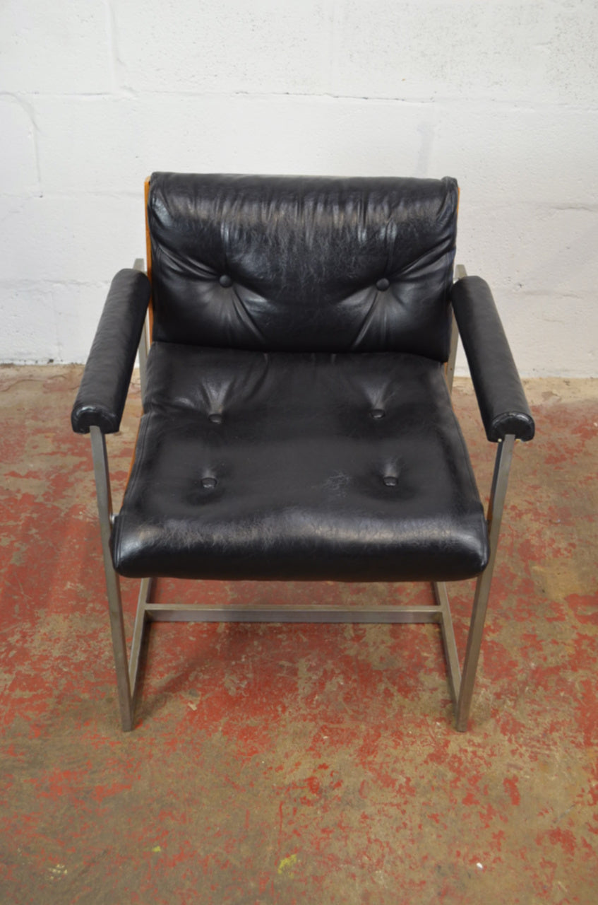 Vintage Mid Century Modern Arm Chair Attributed to William Plunket