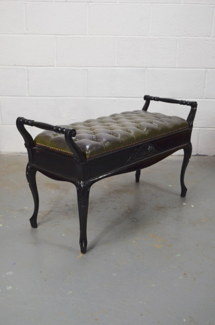 Jas Shoolbred & Co - Late 19th Century Victorian Stool/Bench