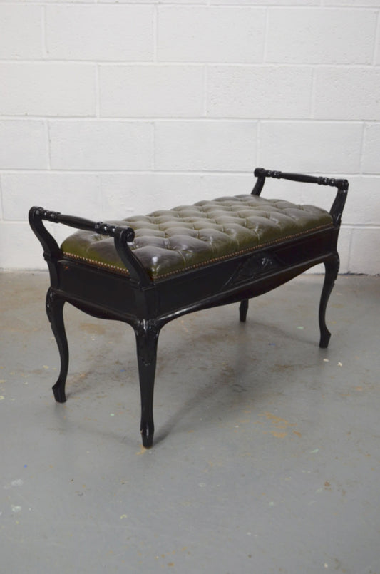 Jas Shoolbred & Co - Late 19th Century Victorian Stool/Bench