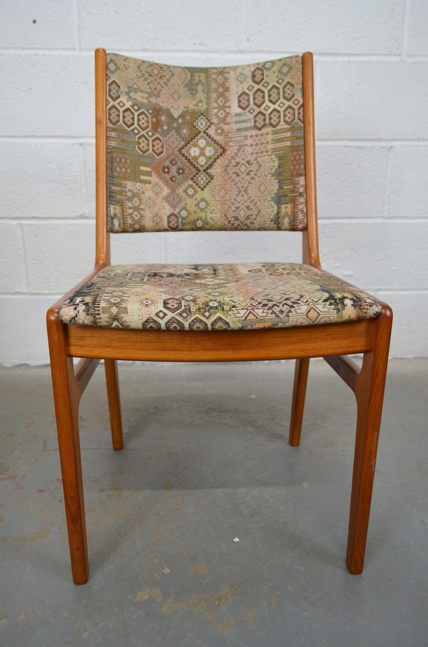 Set Of Six Danish D-Scan Dining Chairs