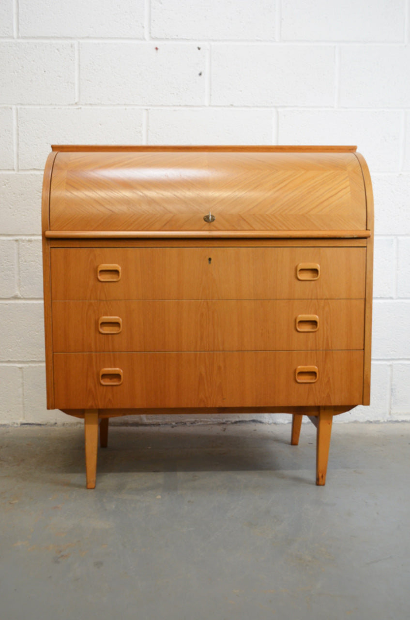 Reserved M.R Mid Century Swedish Cylinder Bureau