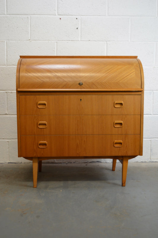 Reserved M.R Mid Century Swedish Cylinder Bureau