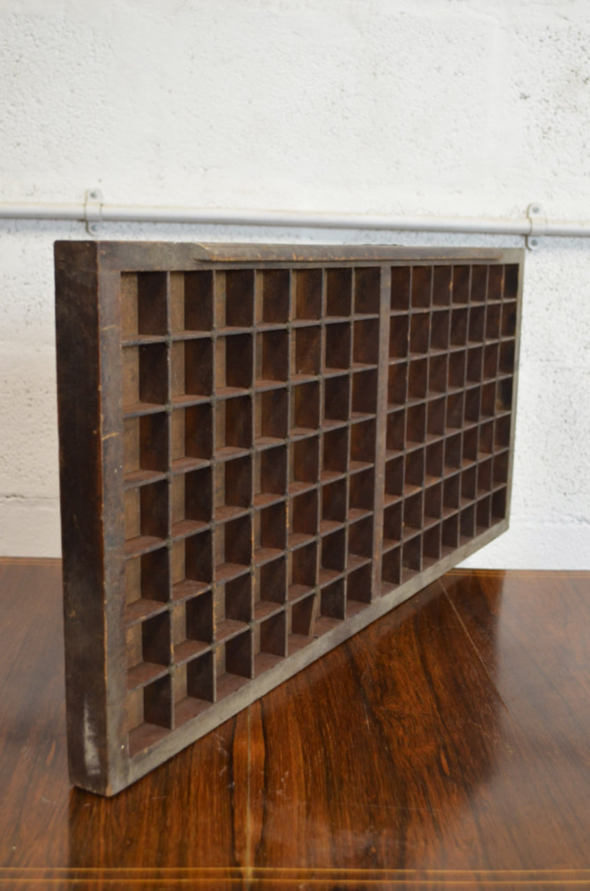 Vintage Wooden Printers Drawer/Display Shelf