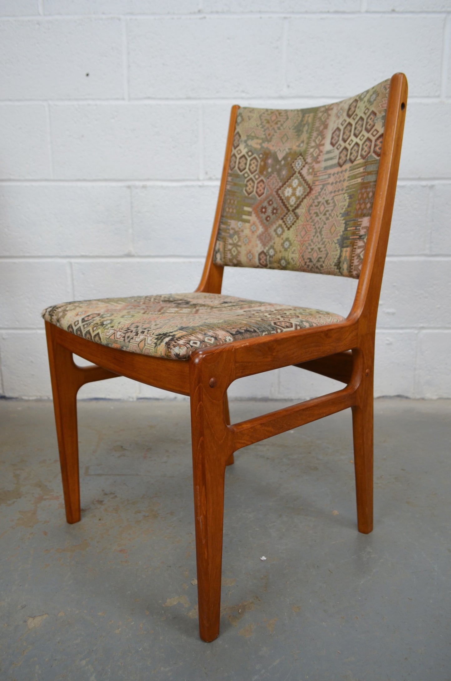 Set Of Six Danish D-Scan Dining Chairs