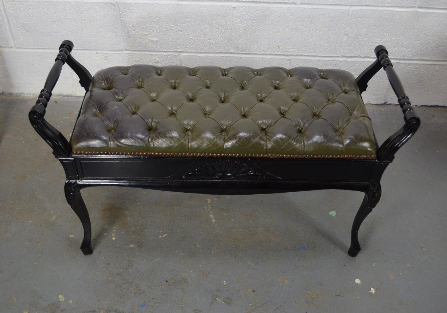 Jas Shoolbred & Co - Late 19th Century Victorian Stool/Bench