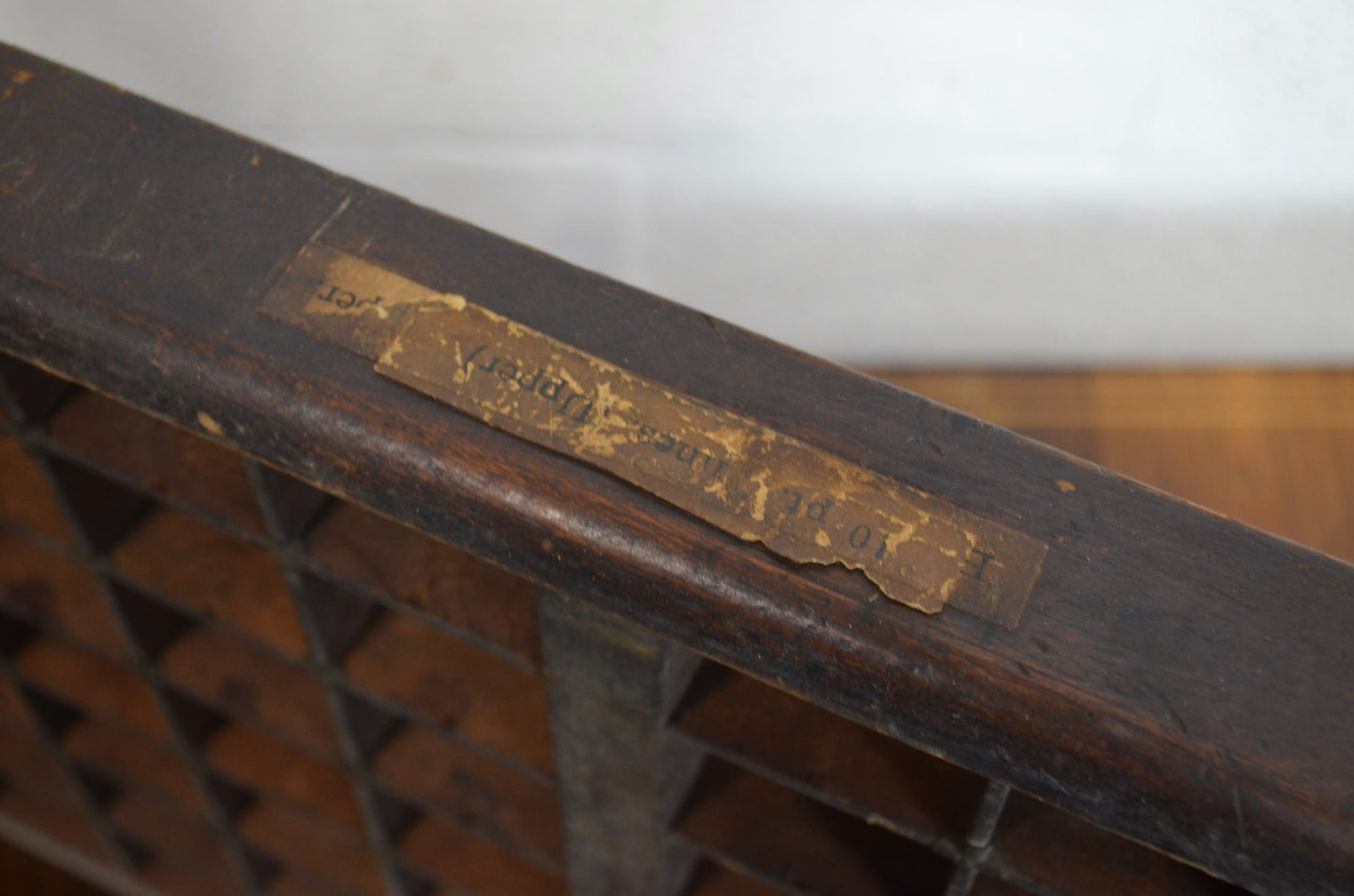 Vintage Wooden Printers Drawer/Display Shelf