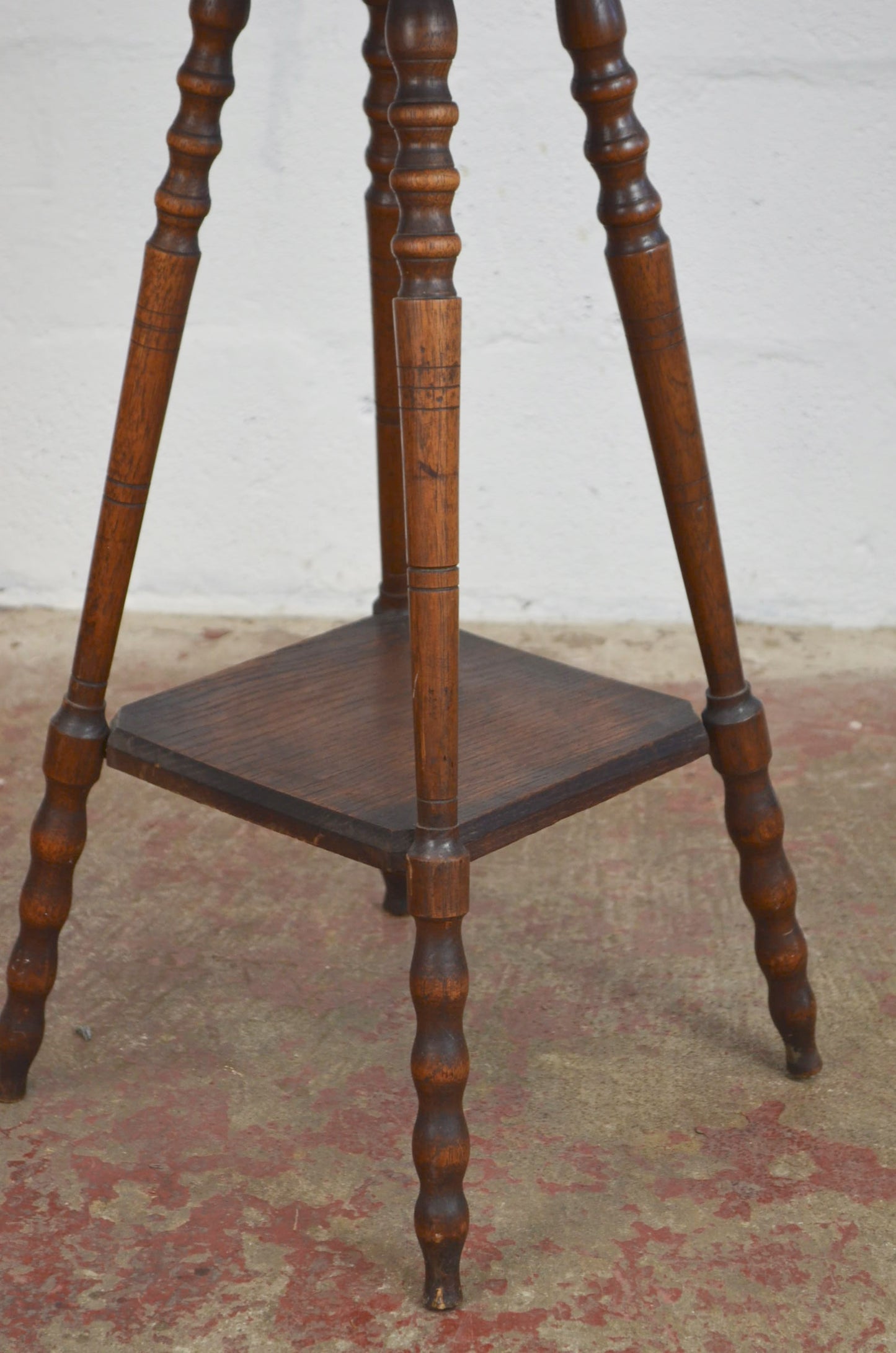 An Antique Oak Octagonal Top Side/Wine Table