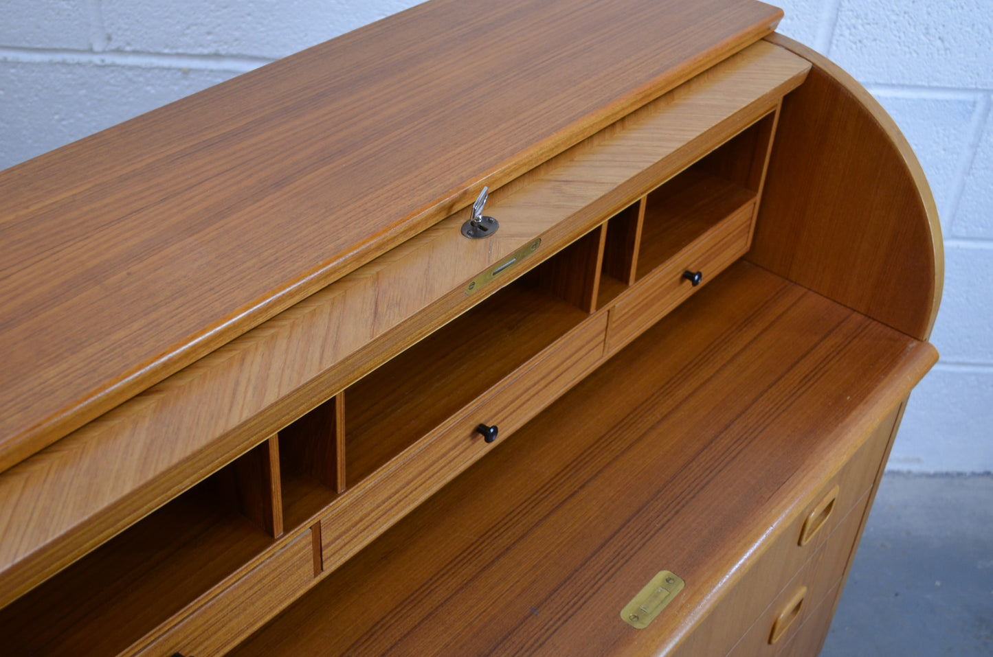 Reserved M.R Mid Century Swedish Cylinder Bureau