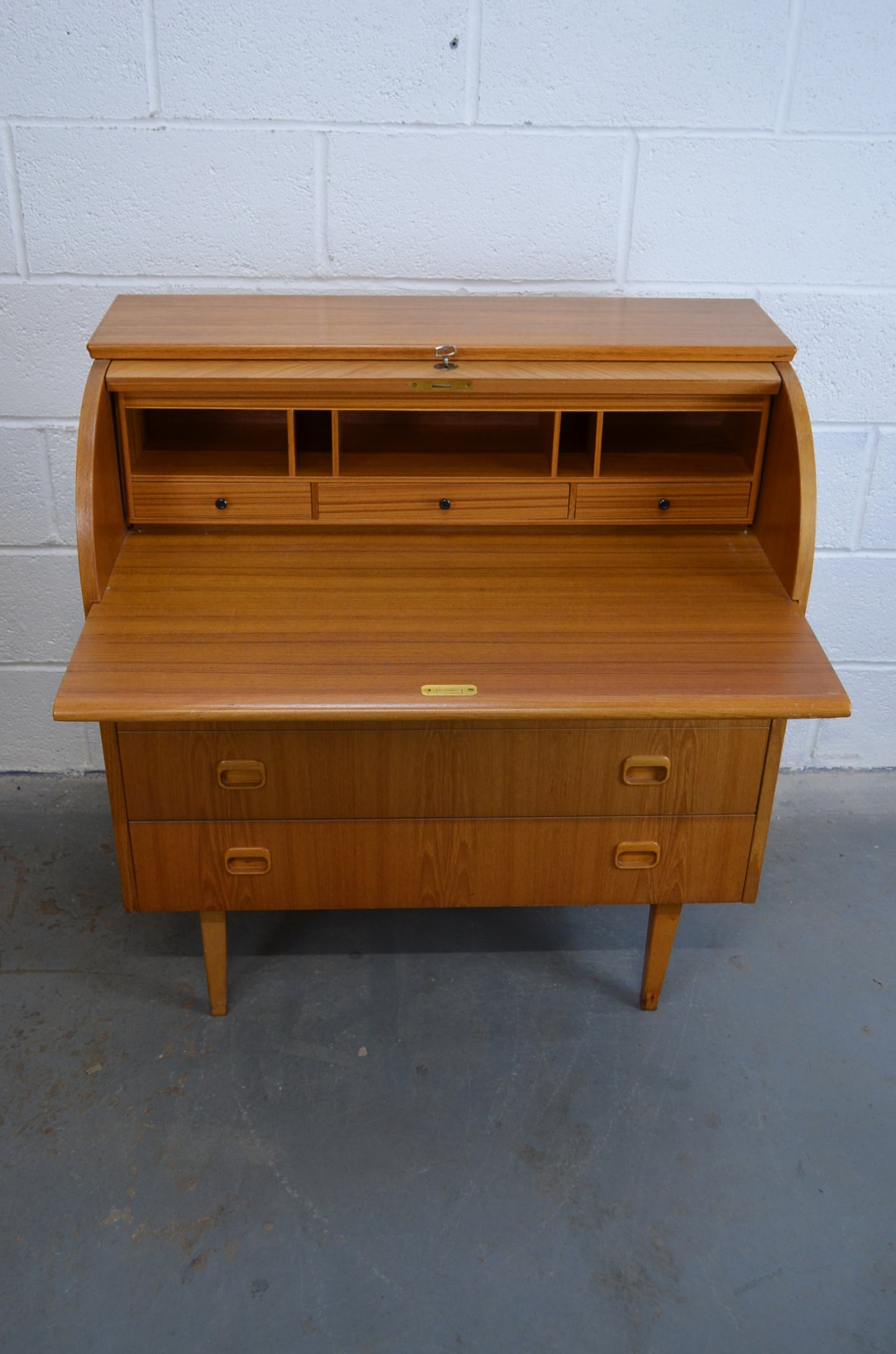 Reserved M.R Mid Century Swedish Cylinder Bureau