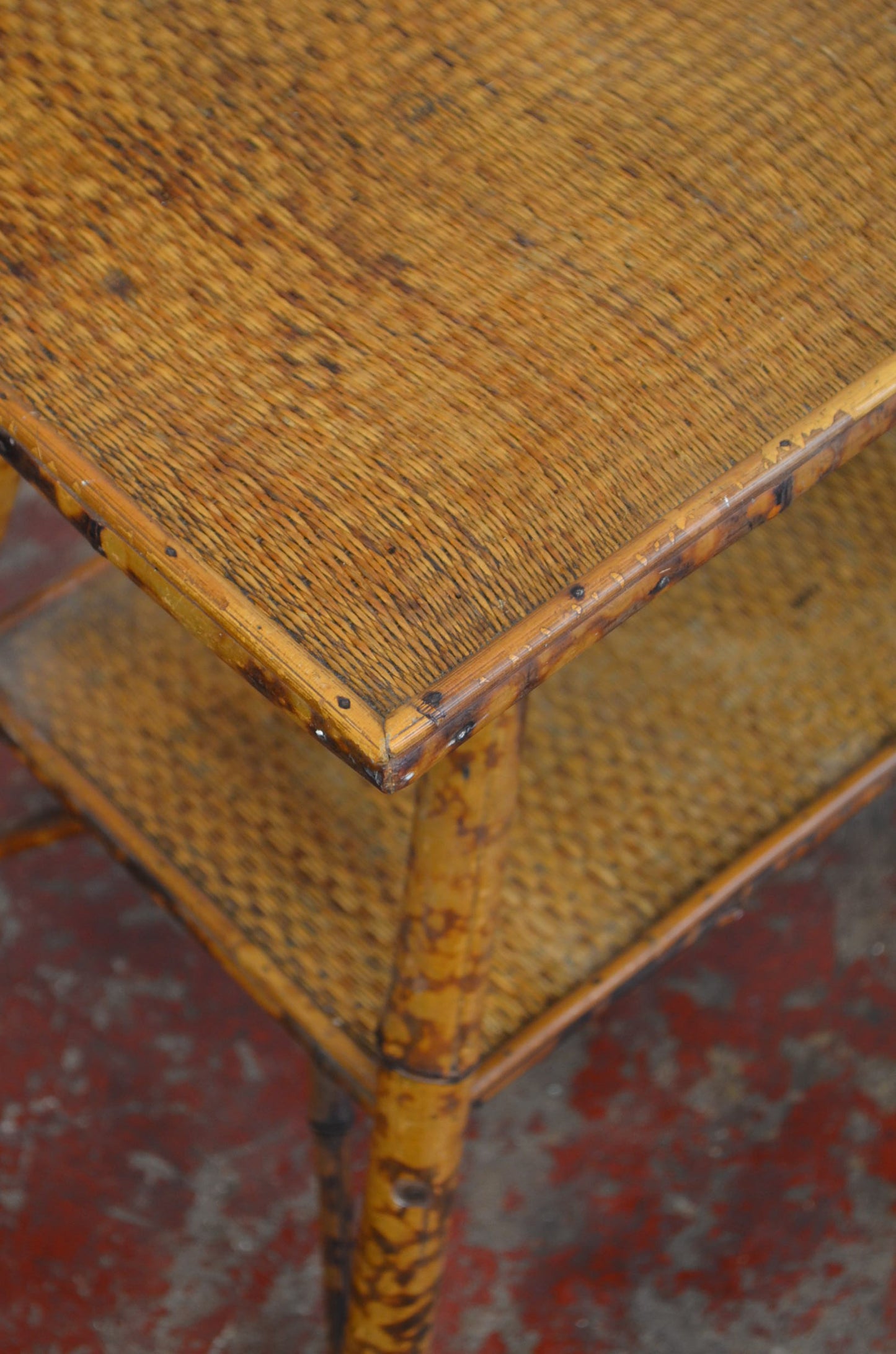 Antique Aesthetic Movement Bamboo Side Table