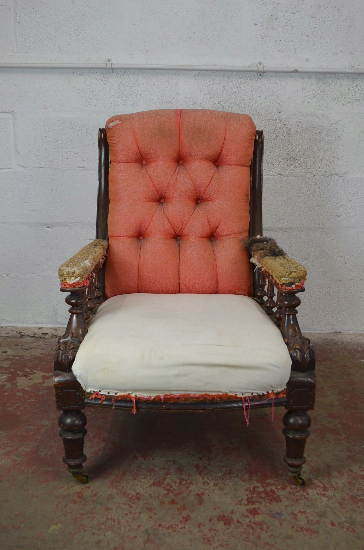 A Victorian Mahogany Library Armchair (reserved Ross - Graven)
