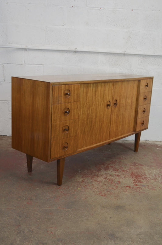 Mid Century Gordon Russell Teak & Satinwood Sideboard - (perfect width)