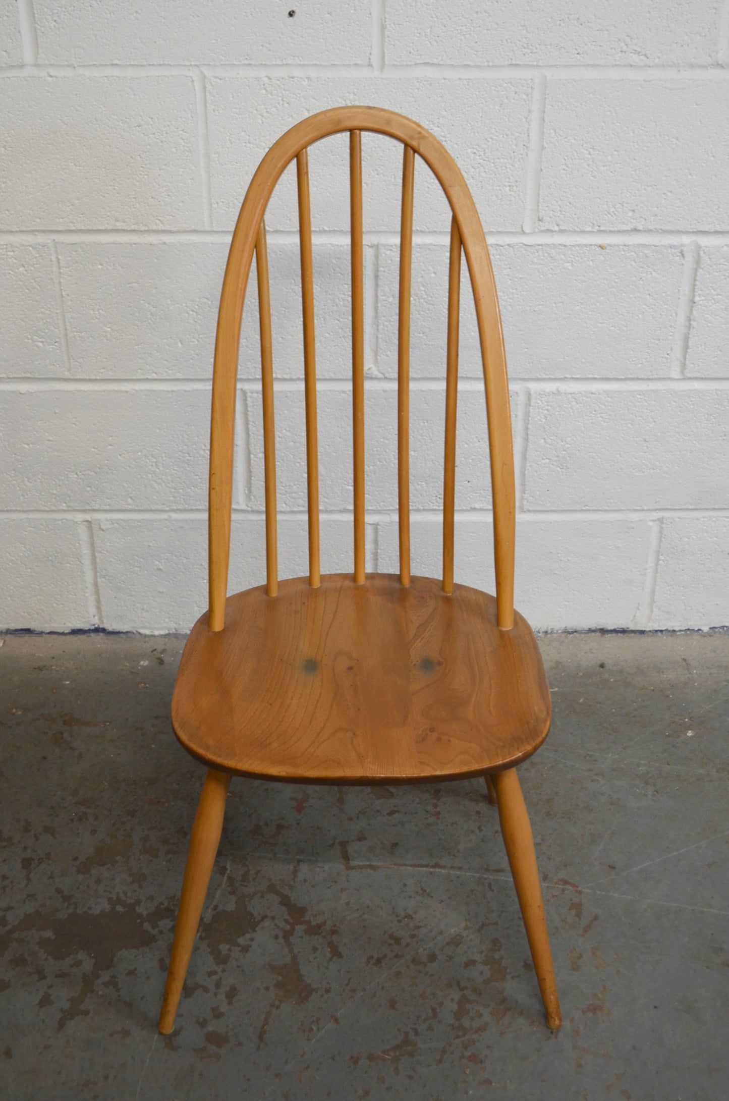 Four Vintage Ercol Dining Chairs (blue label)