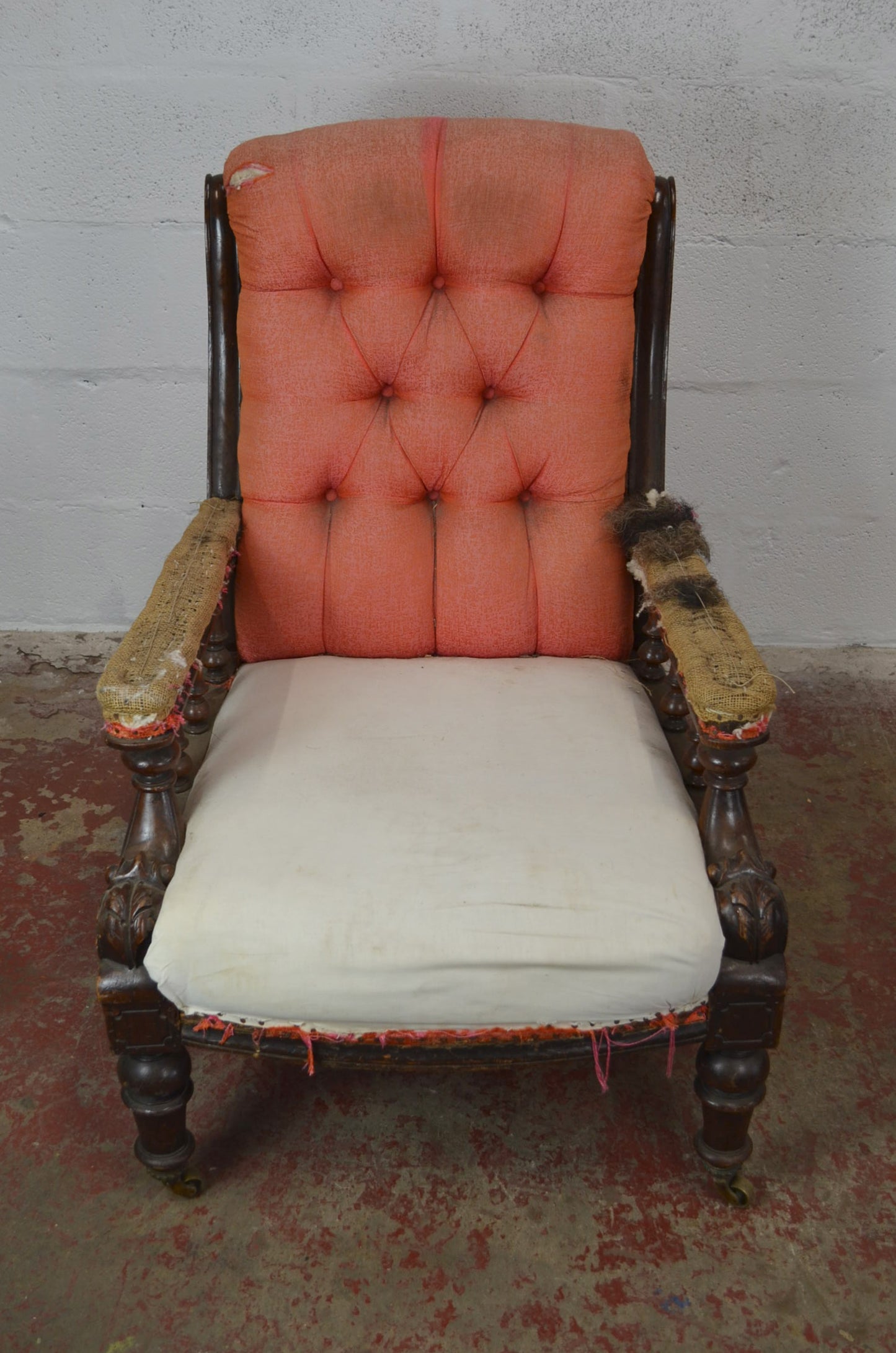 A Victorian Mahogany Library Armchair (reserved Ross - Graven)