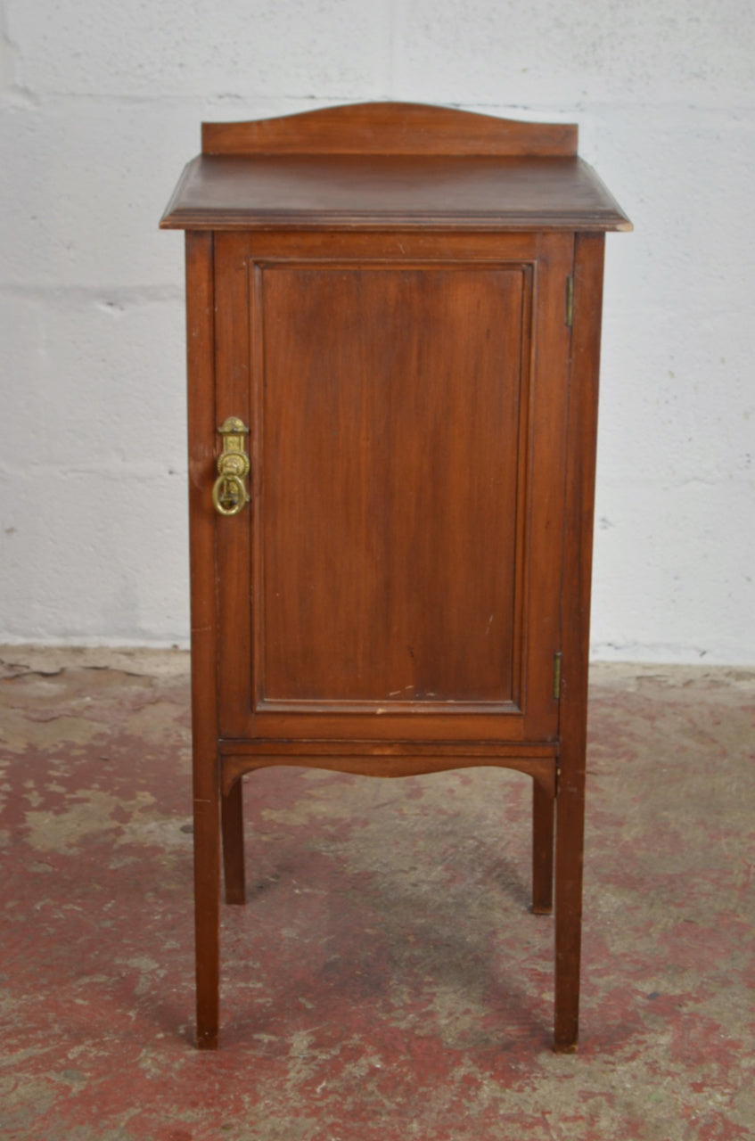 An Edwardian Mahogany Bedside Cabinet