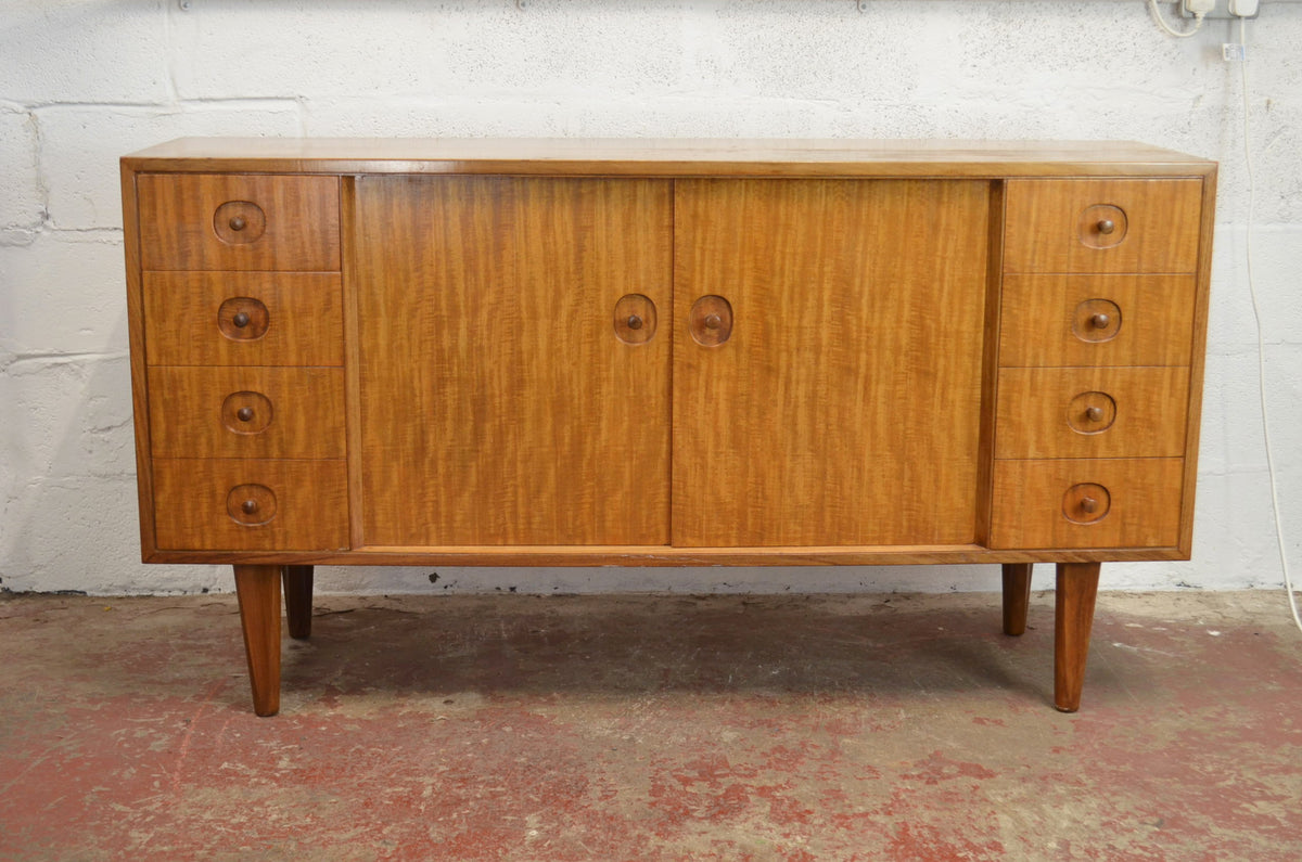 Mid Century Gordon Russell Teak & Satinwood Sideboard - (perfect width)