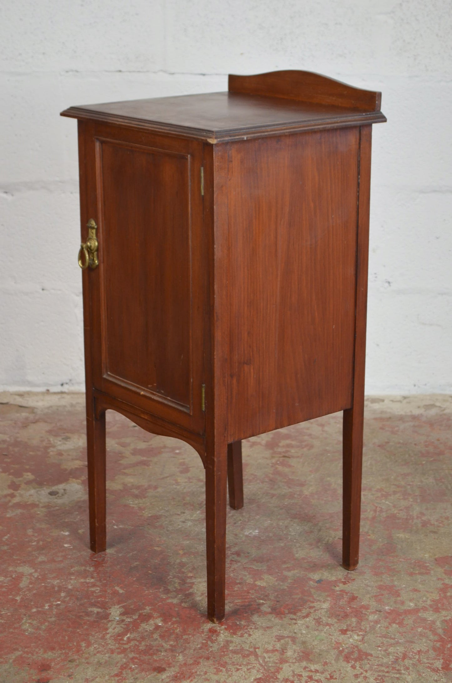 An Edwardian Mahogany Bedside Cabinet
