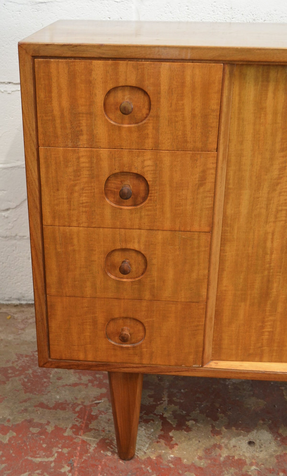 Mid Century Gordon Russell Teak & Satinwood Sideboard - (perfect width)