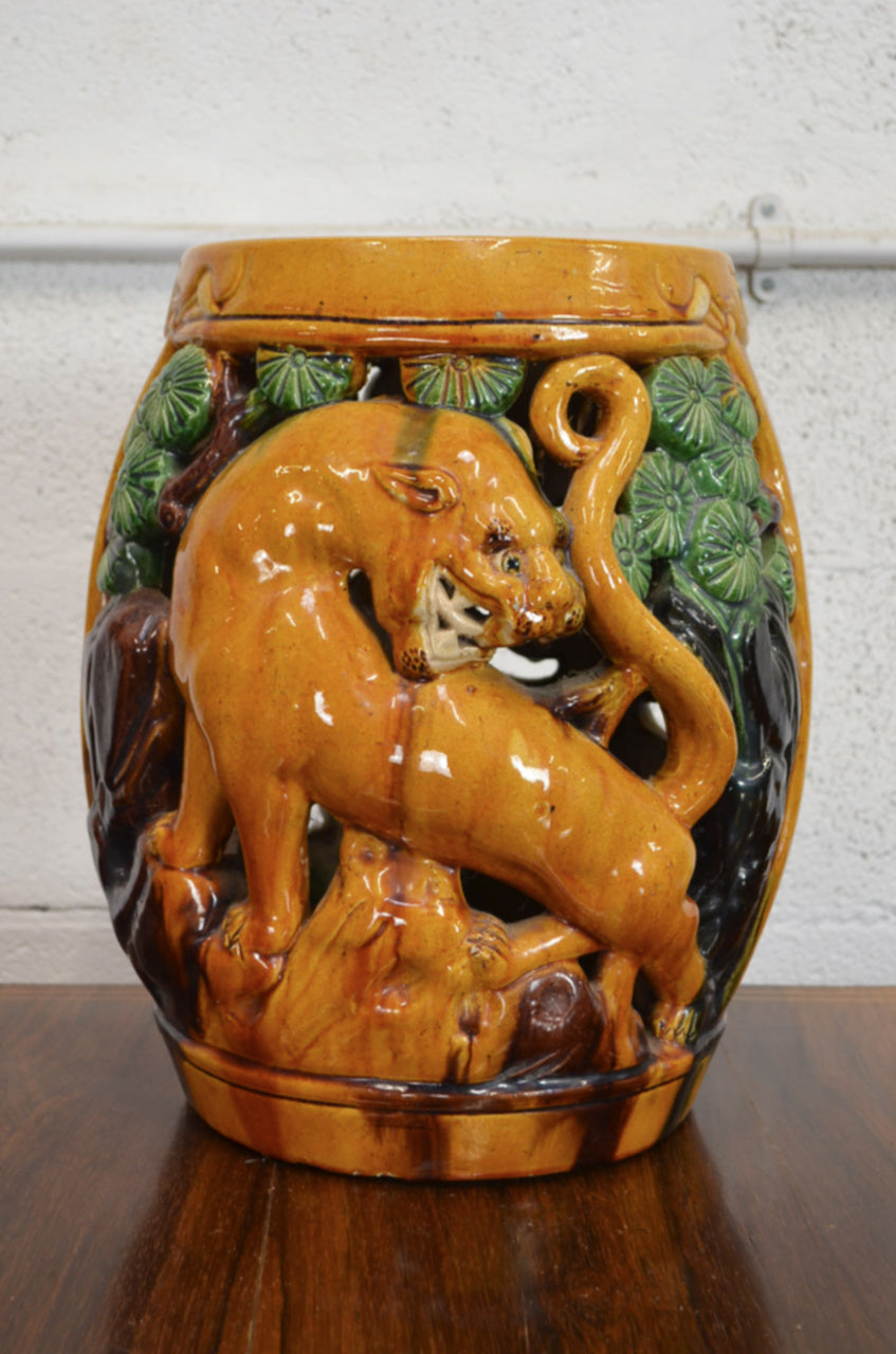 A Pair Of Late 19th/Early 20th Century Chinese Barrel Garden Stool