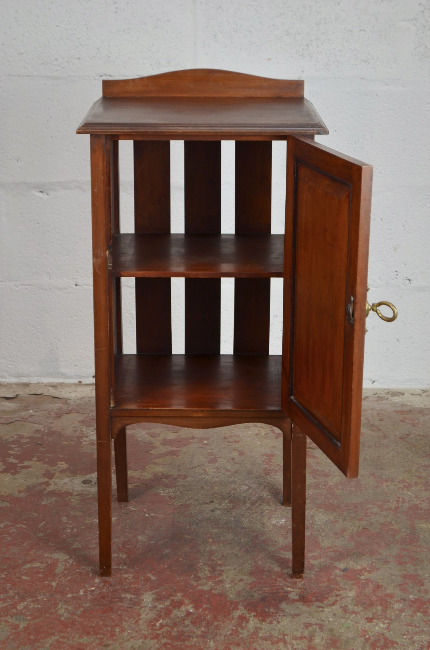 An Edwardian Mahogany Bedside Cabinet