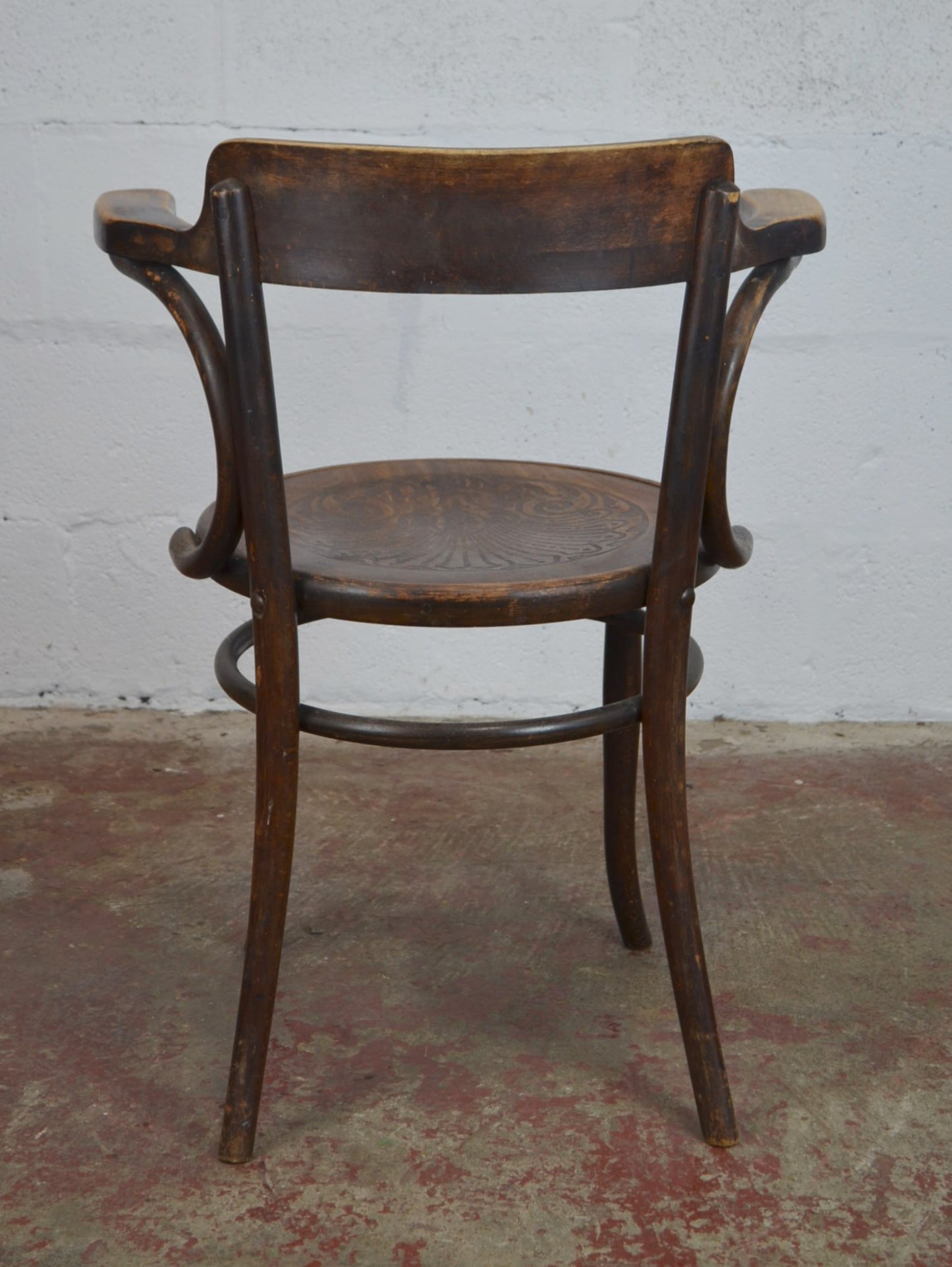 A Thonet Style Vintage Bentwood Armchair by Fischel