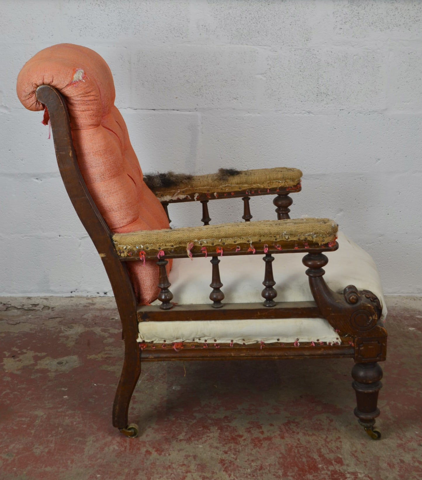 A Victorian Mahogany Library Armchair (reserved Ross - Graven)