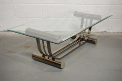 A Vintage Glass Coffee Table by DIA