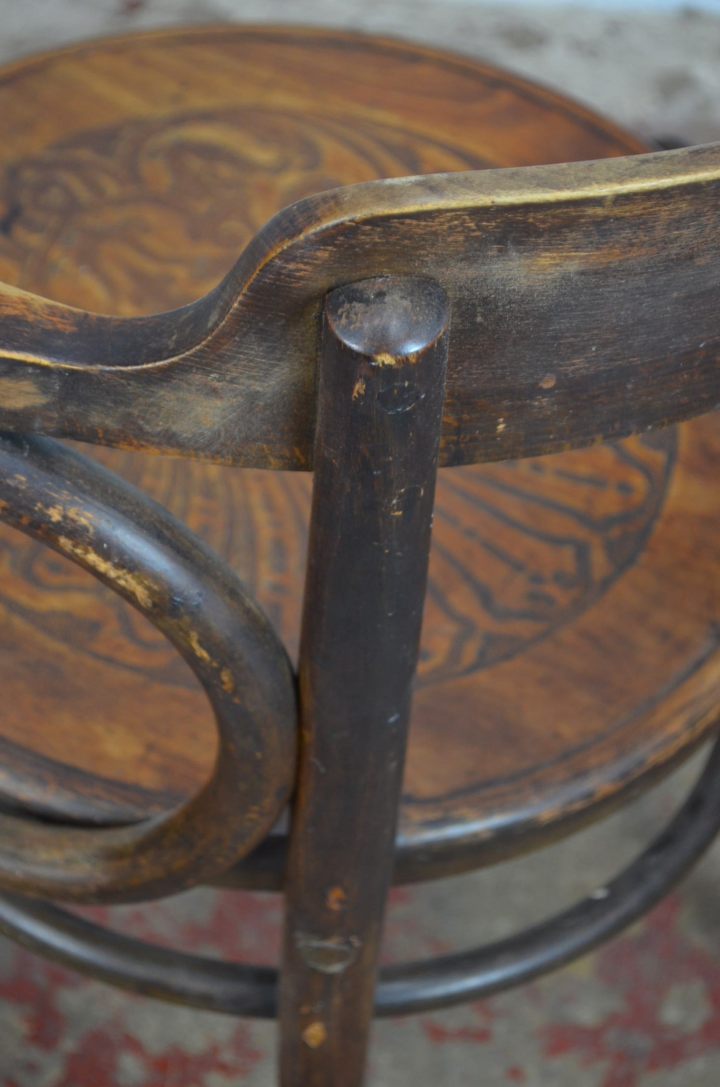 A Thonet Style Vintage Bentwood Armchair by Fischel