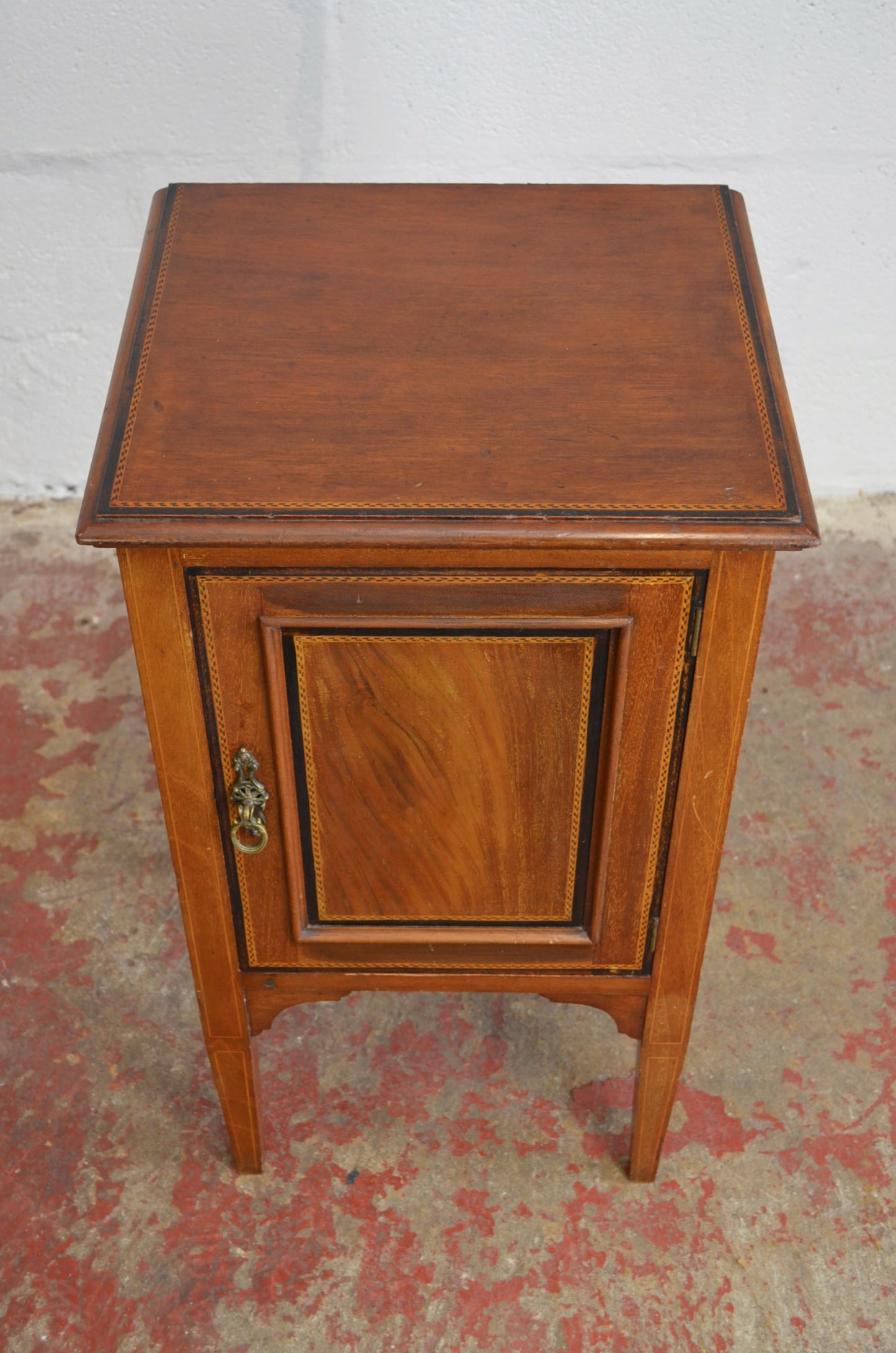 An Edwardian Mahogany Bedside Cabinet