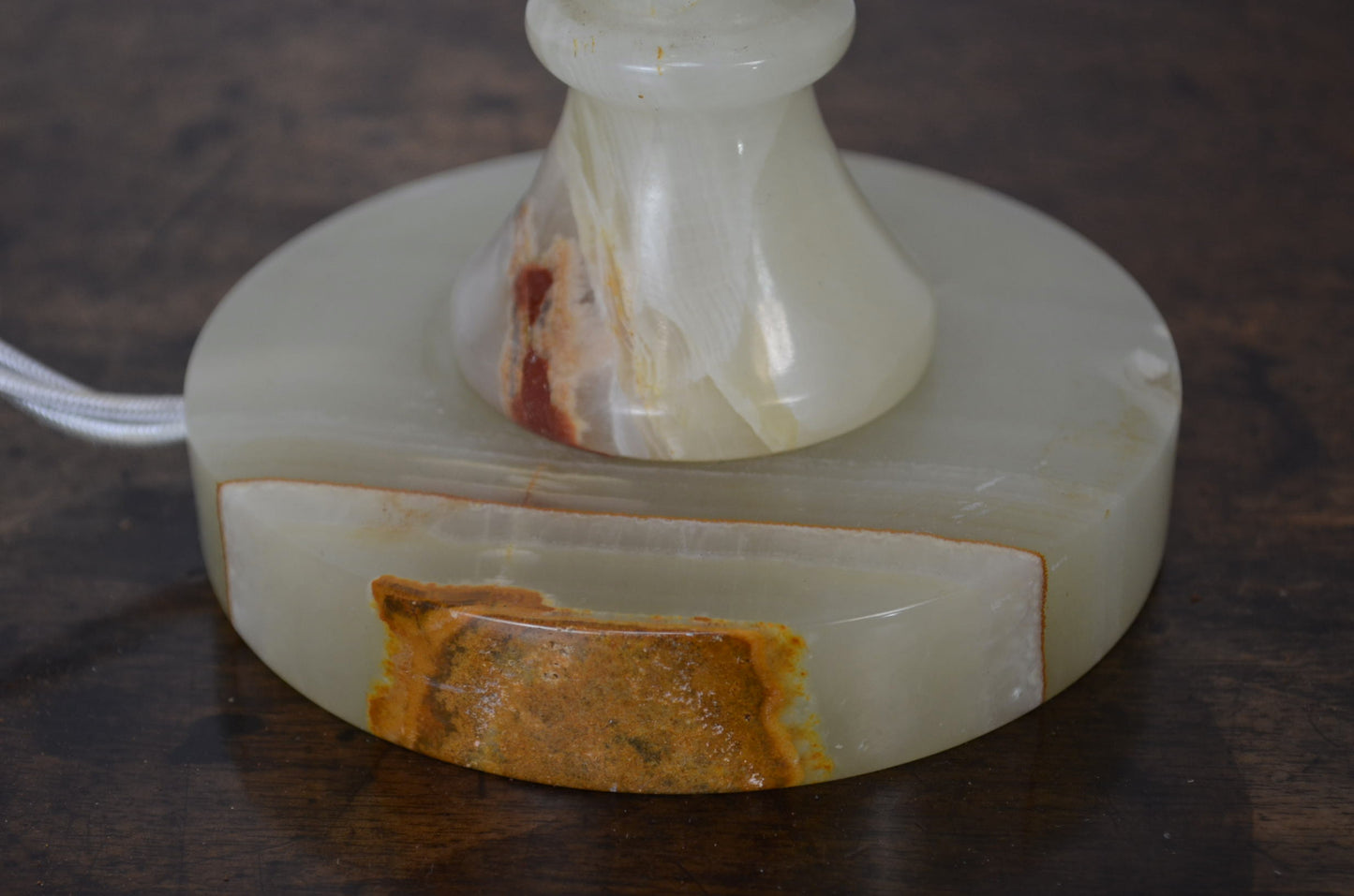A Pair Of Vintage Onyx Table Lamps