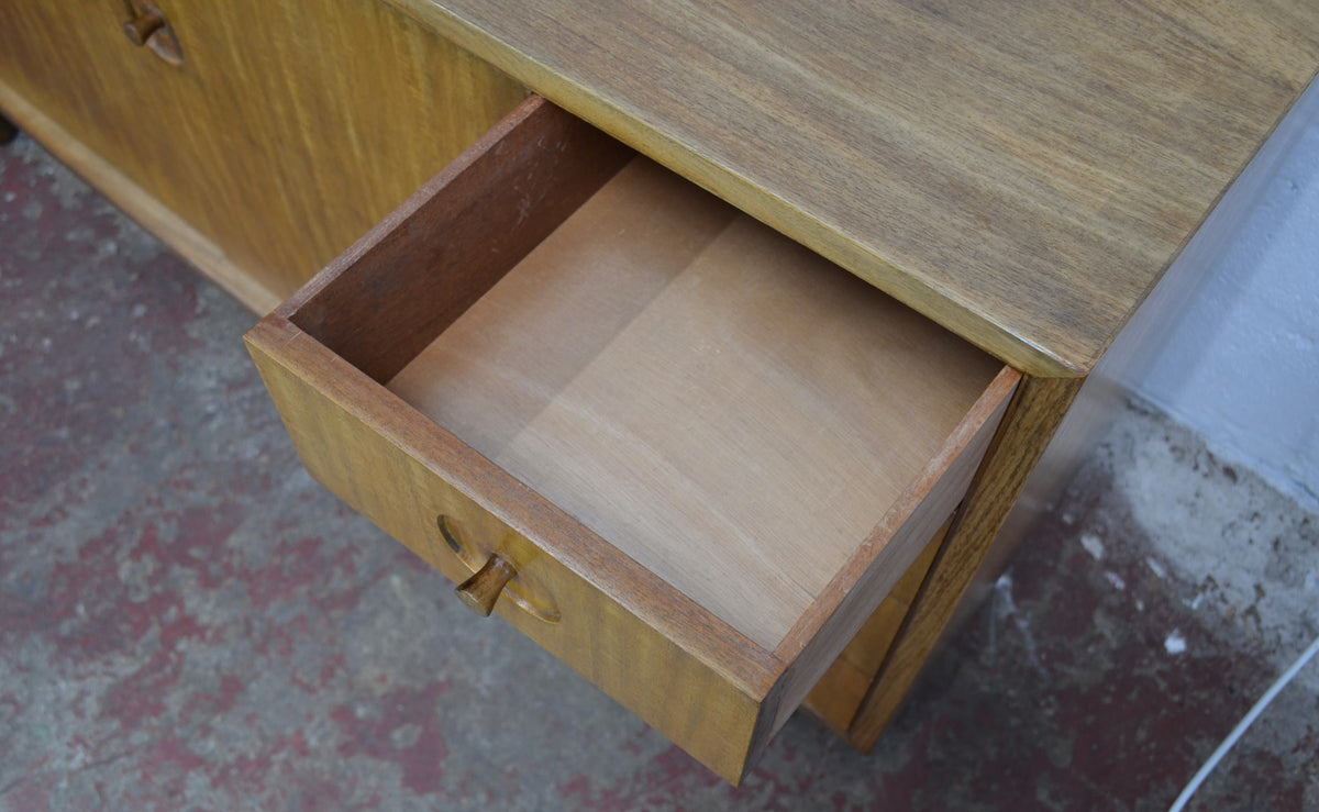 Mid Century Gordon Russell Teak & Satinwood Sideboard - (perfect width)