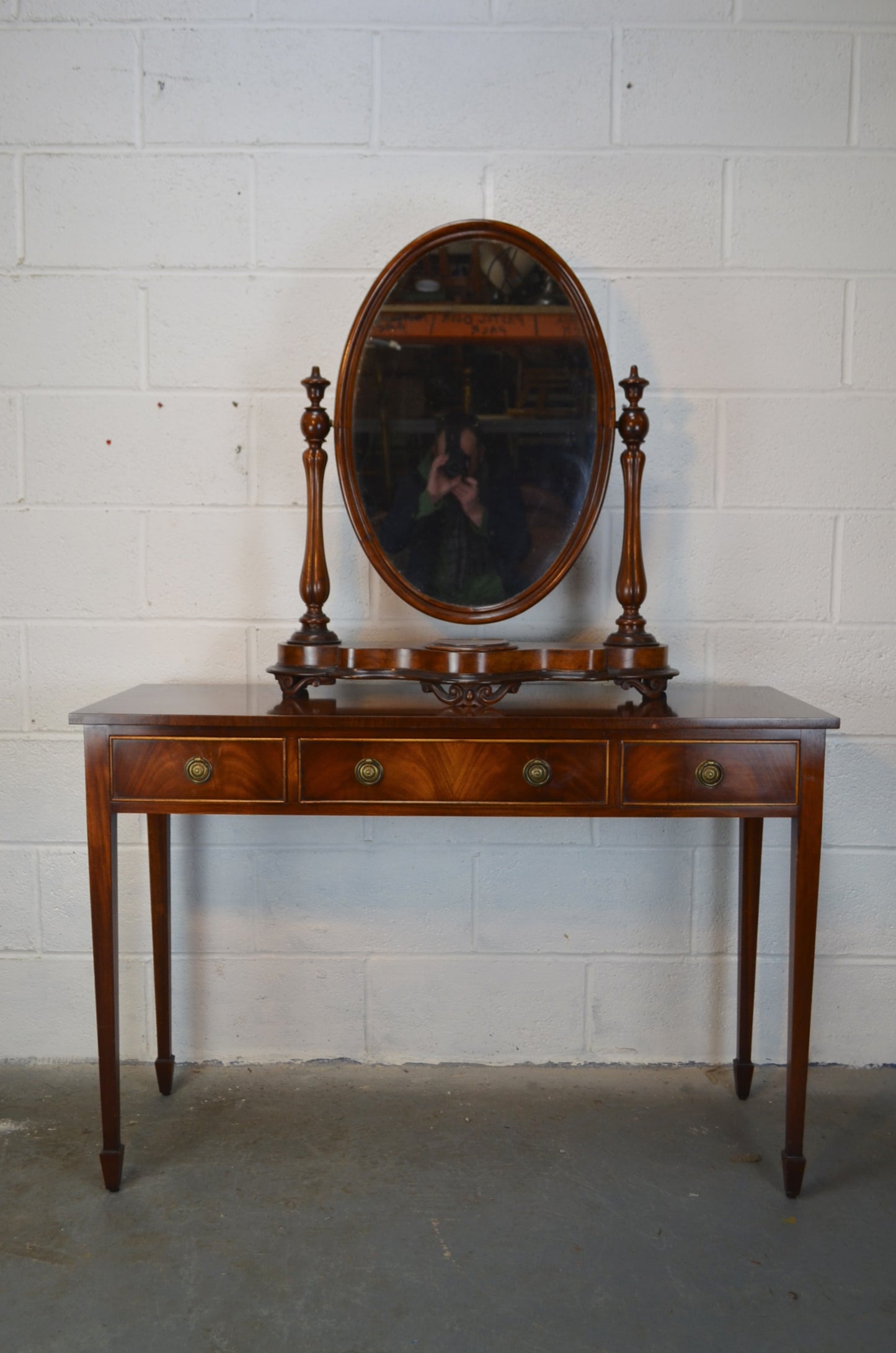 Antique Mahogany Swing Dressing Mirror