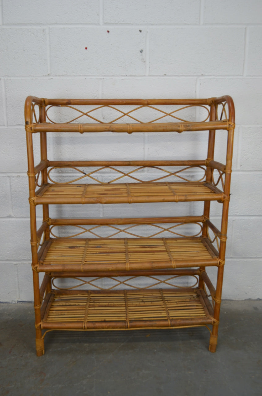 Vintage Bamboo Bookshelf (2)