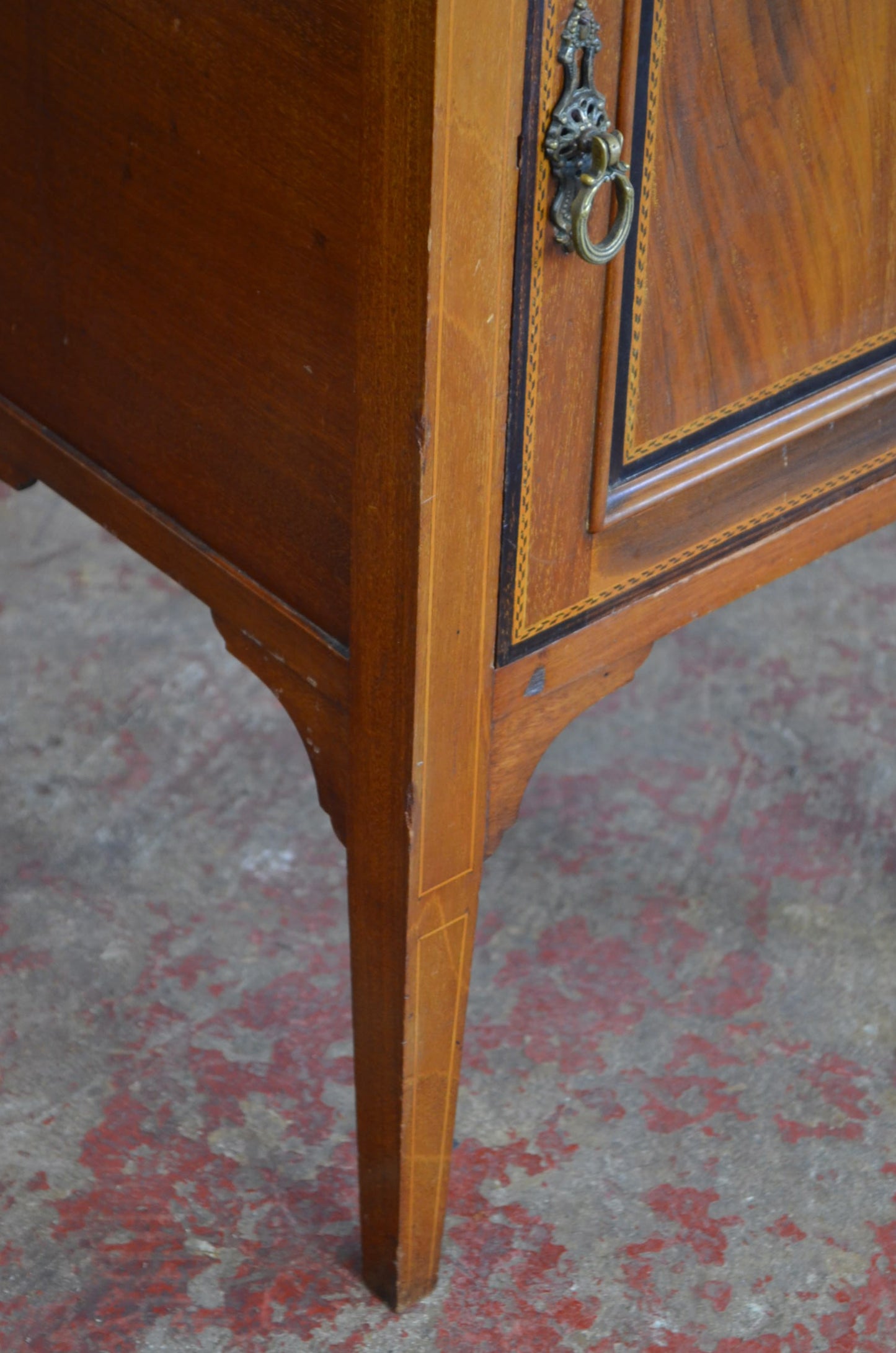An Edwardian Mahogany Bedside Cabinet