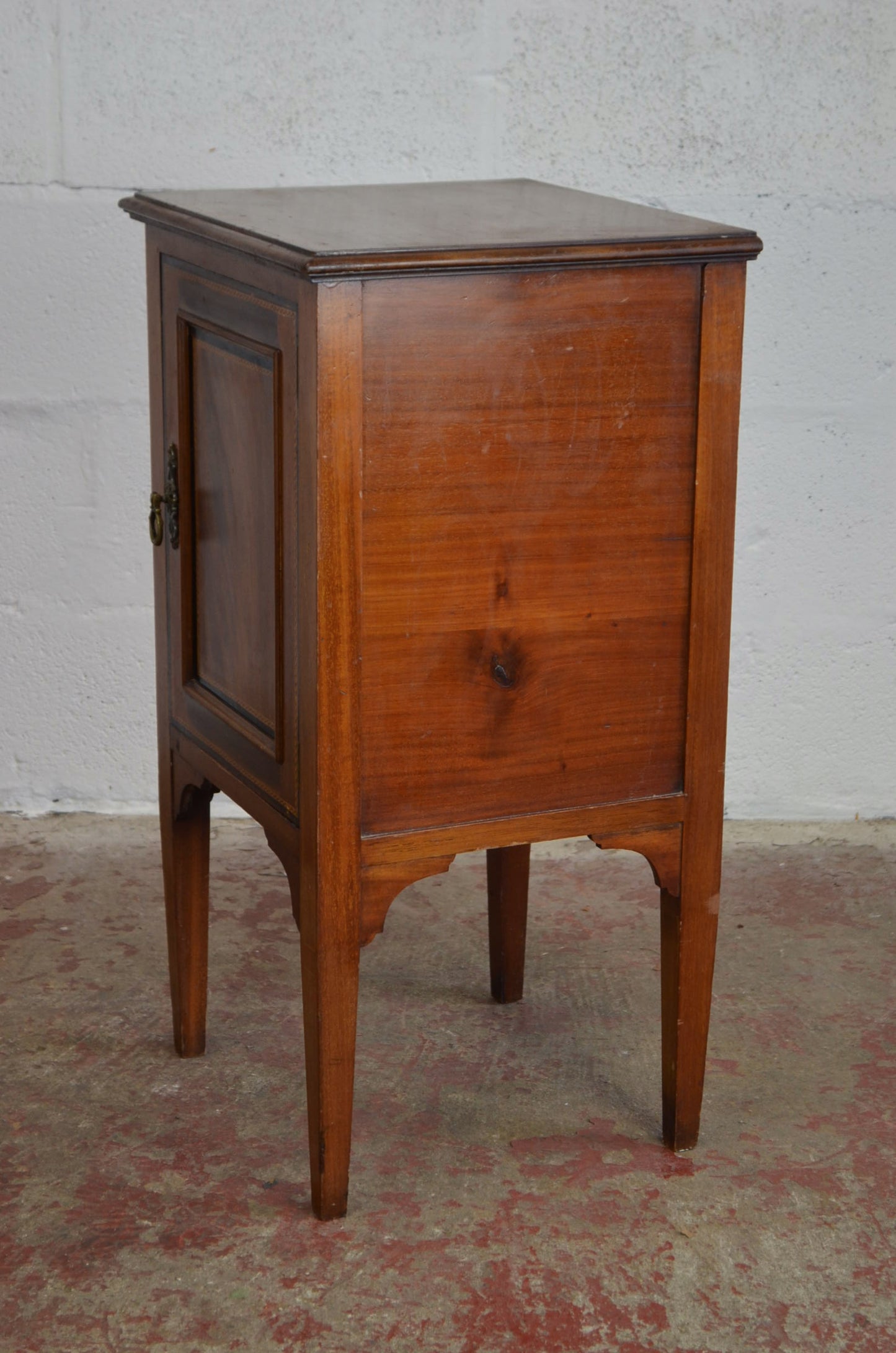 An Edwardian Mahogany Bedside Cabinet
